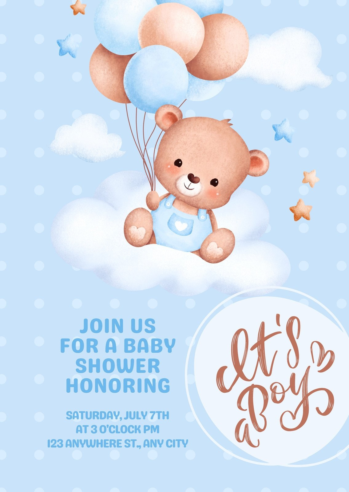 Free, Printable, Customizable Birth Announcement Templates | Canva throughout Free Printable Baby Birth Announcement Cards