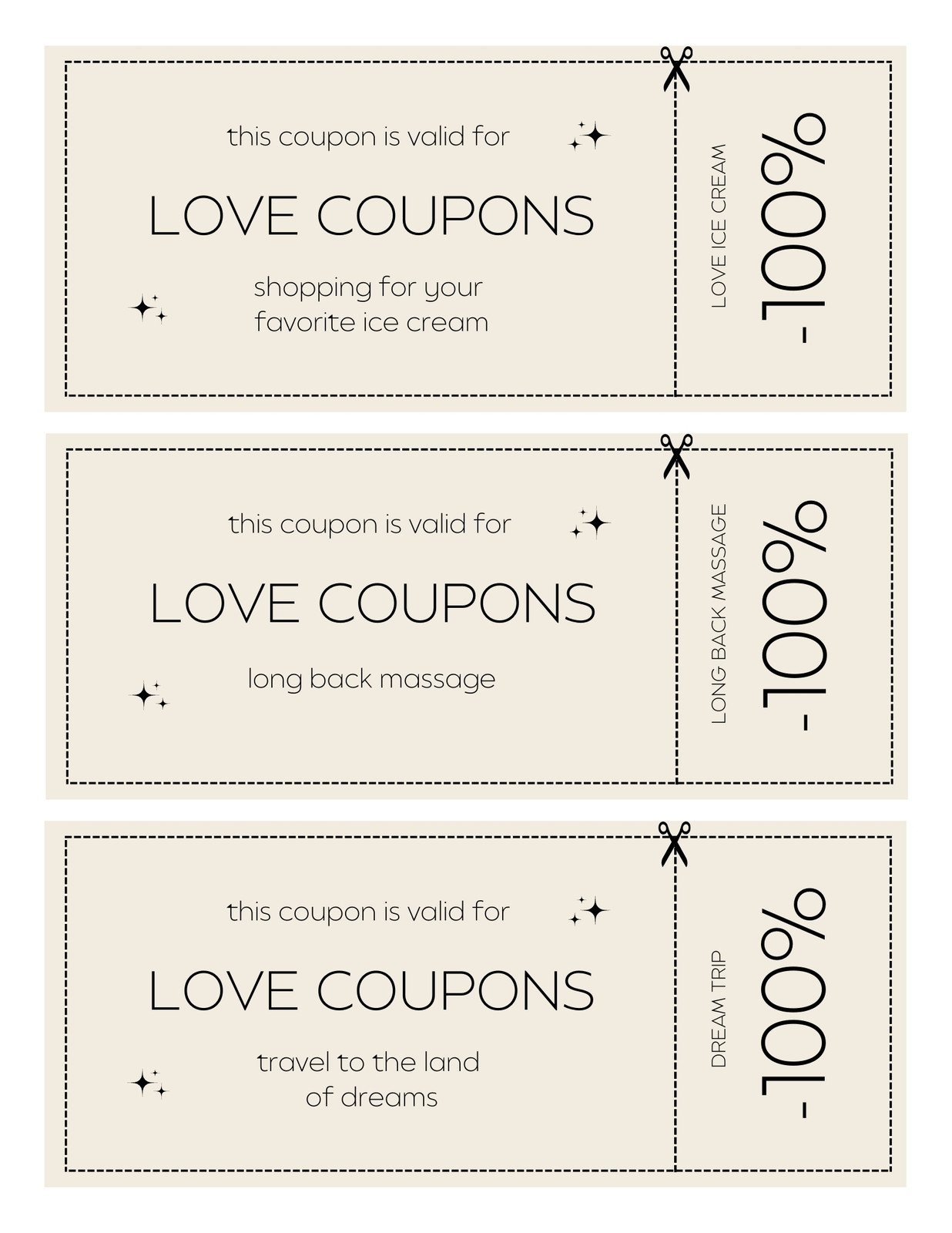 Free, Printable, Customizable Coupon Templates | Canva for Free Printable Homemade Coupon Book