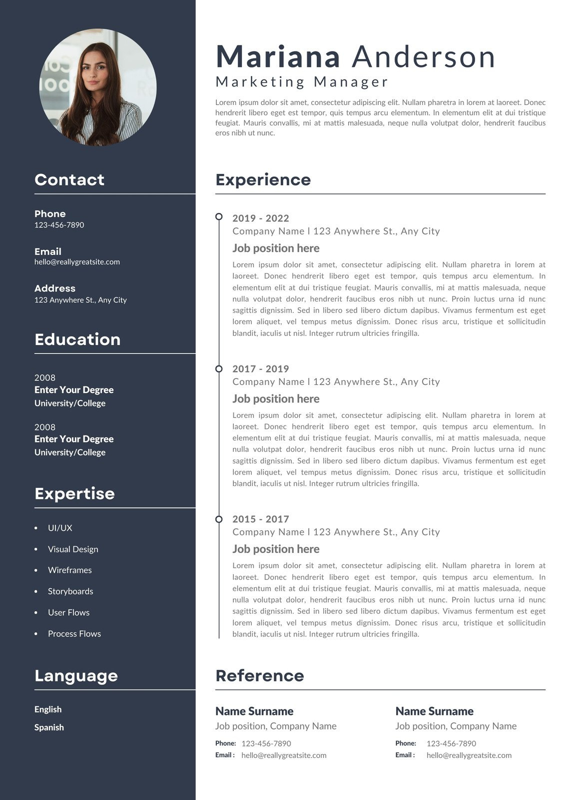 Free, Printable, Customizable Creative Resume Templates | Canva within Free Printable Professional Resume Templates