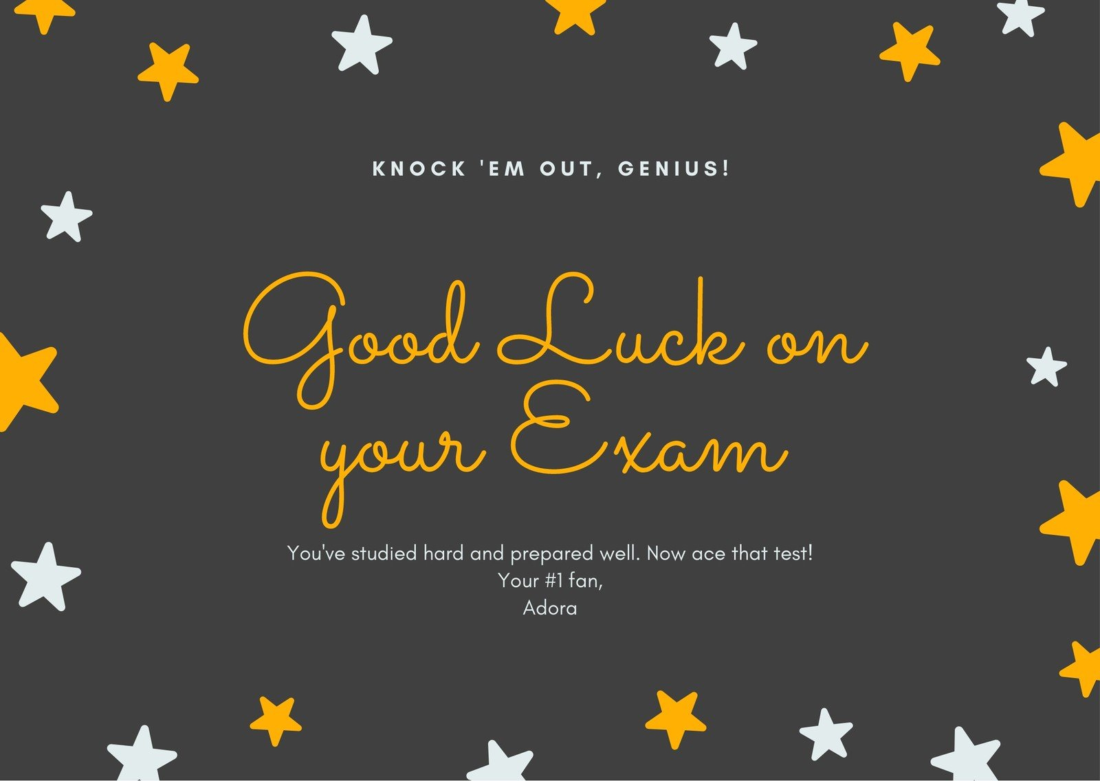 Free Printable, Customizable Good Luck Card Templates | Canva pertaining to Free Printable Good Luck Cards