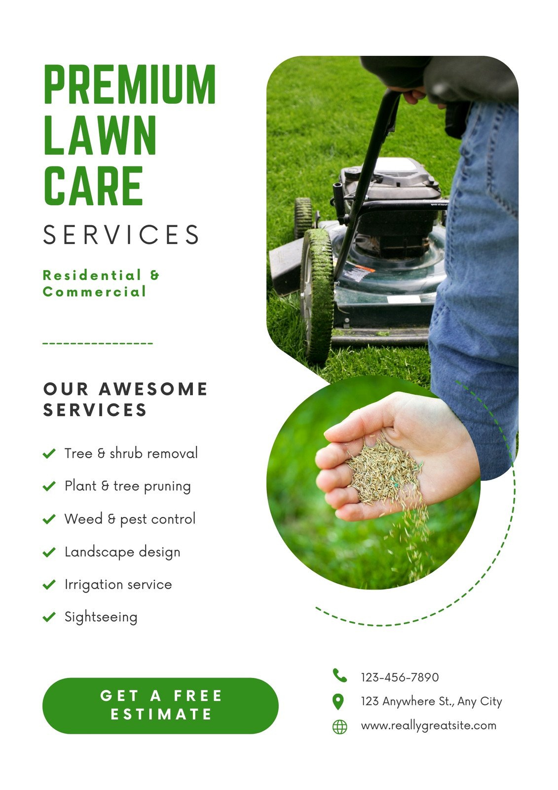 Free Printable, Customizable Landscaping Flyer Templates | Canva with Free Printable Landscaping Flyers