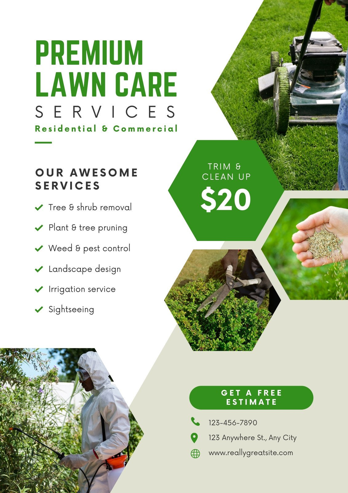 Free Printable, Customizable Landscaping Flyer Templates | Canva with regard to Free Printable Landscaping Flyers