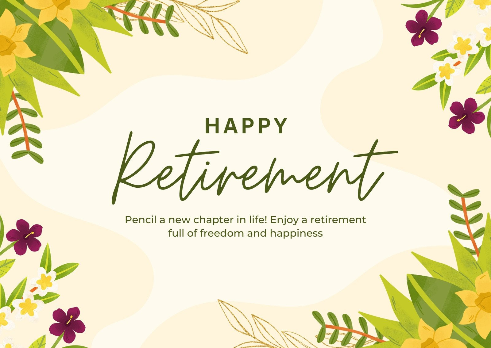 Free Printable, Customizable Retirement Card Templates | Canva intended for Free Printable Retirement Cards