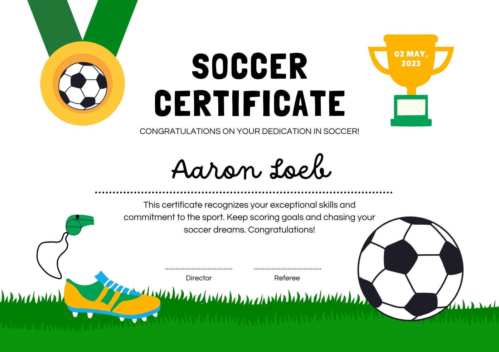 Free Printable, Customizable Sport Certificate Templates | Canva regarding Free Printable Soccer Certificate Templates