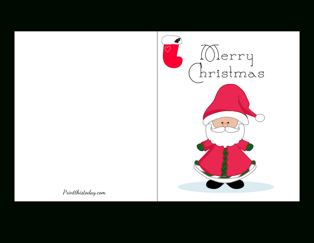 Free Printable Cute Merry Christmas Cards regarding Free Printable Xmas Cards Online