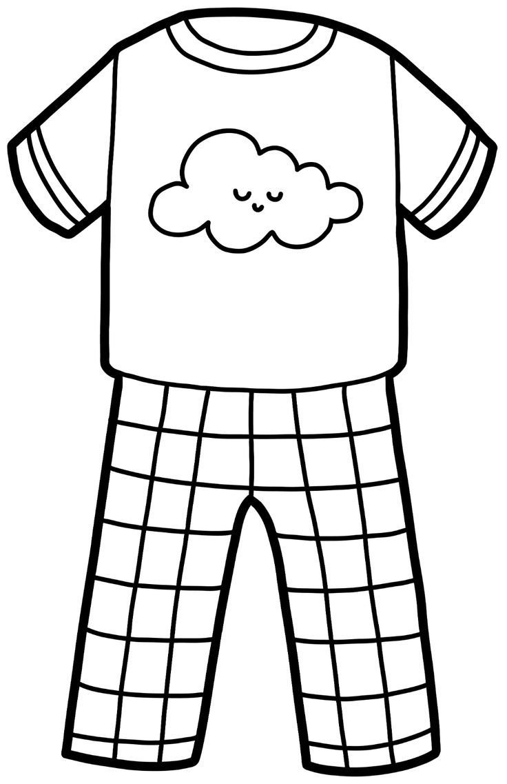 Free Printable Cute Pajamas Coloring Page | Toddler Coloring Book with regard to Free Printable Pajama Coloring Pages