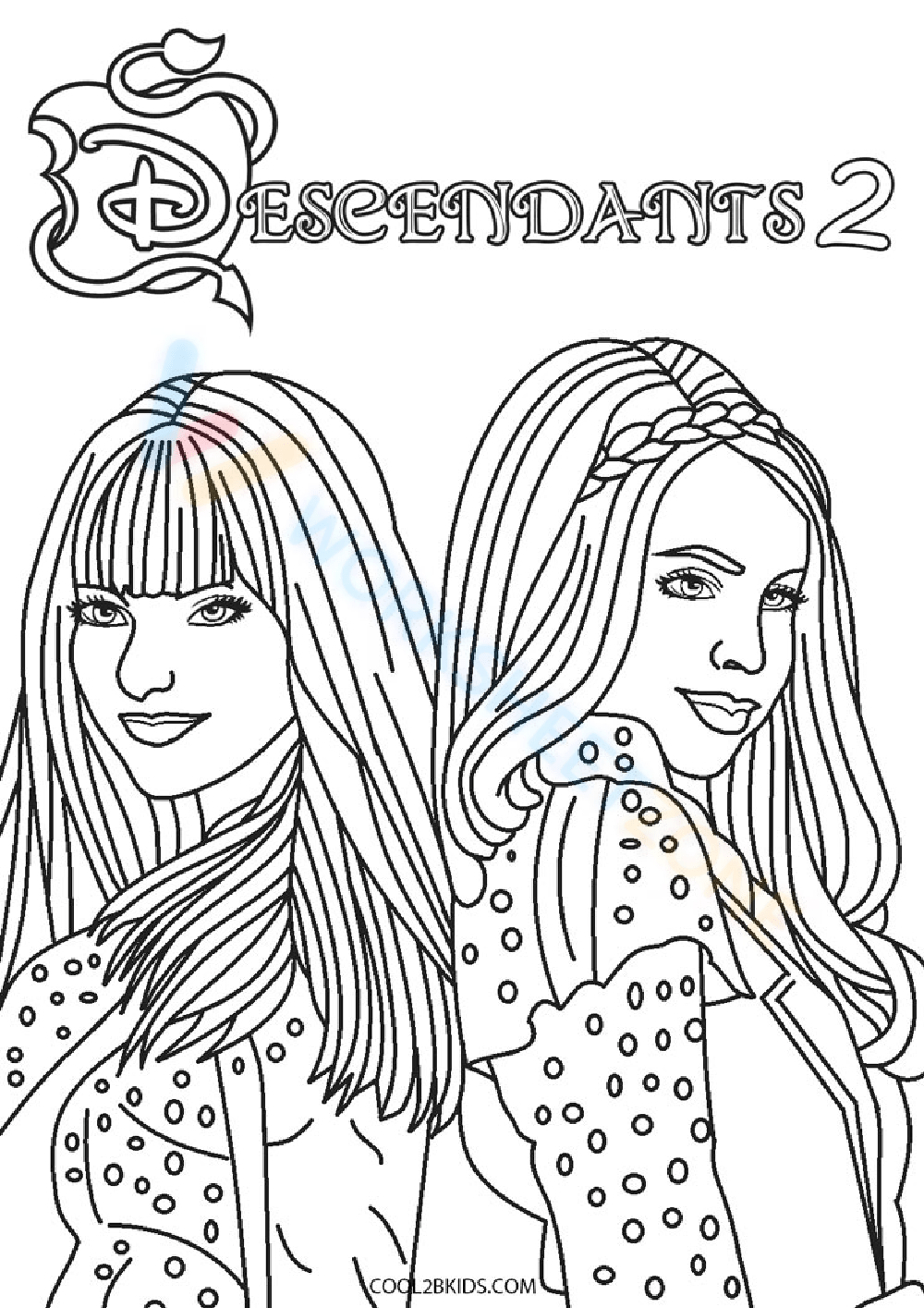 Free Printable Descendants Coloring Pages For Kids inside Free Printable Descendants Coloring Pages