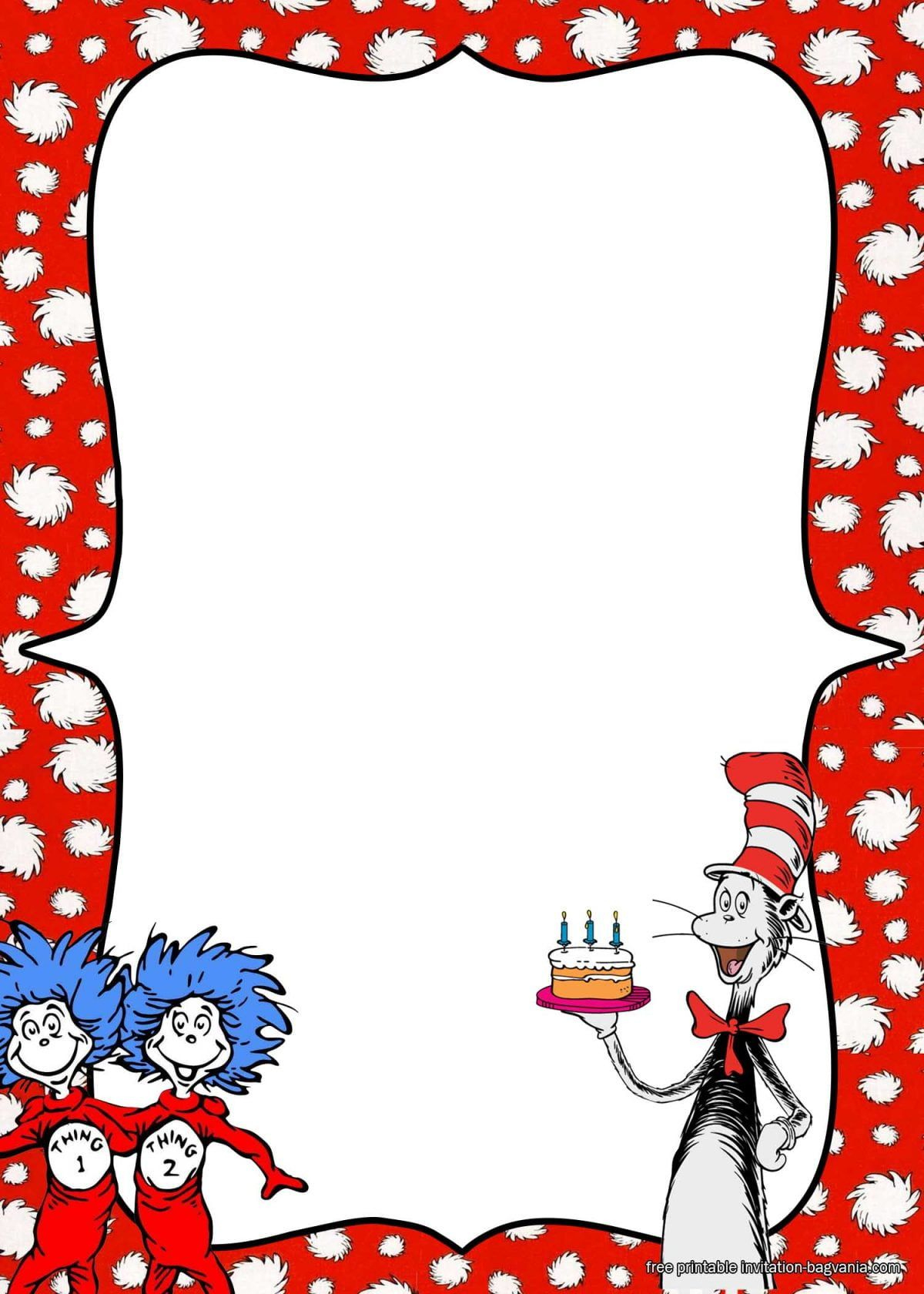 Free Printable Dr.seuss Birthday Invitation Templates | Free with regard to Dr Seuss Free Printable Templates