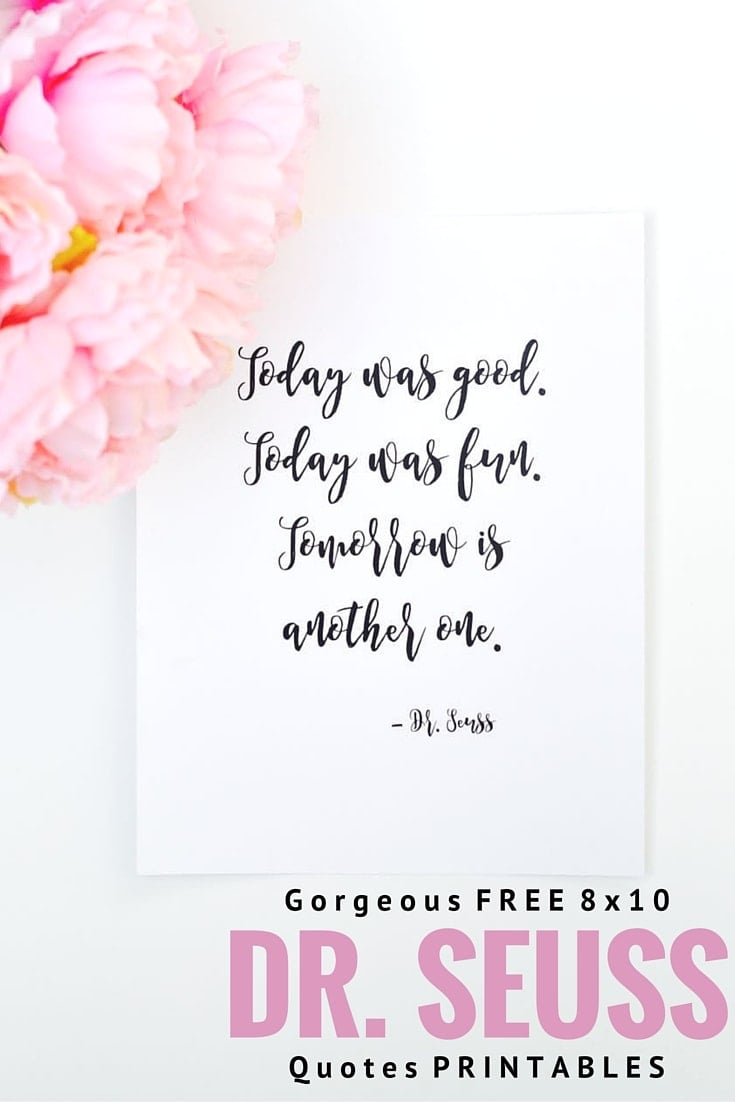 Free Printable Dr. Seuss Quotes - Make Life Lovely in Free Printable Dr Seuss Quotes