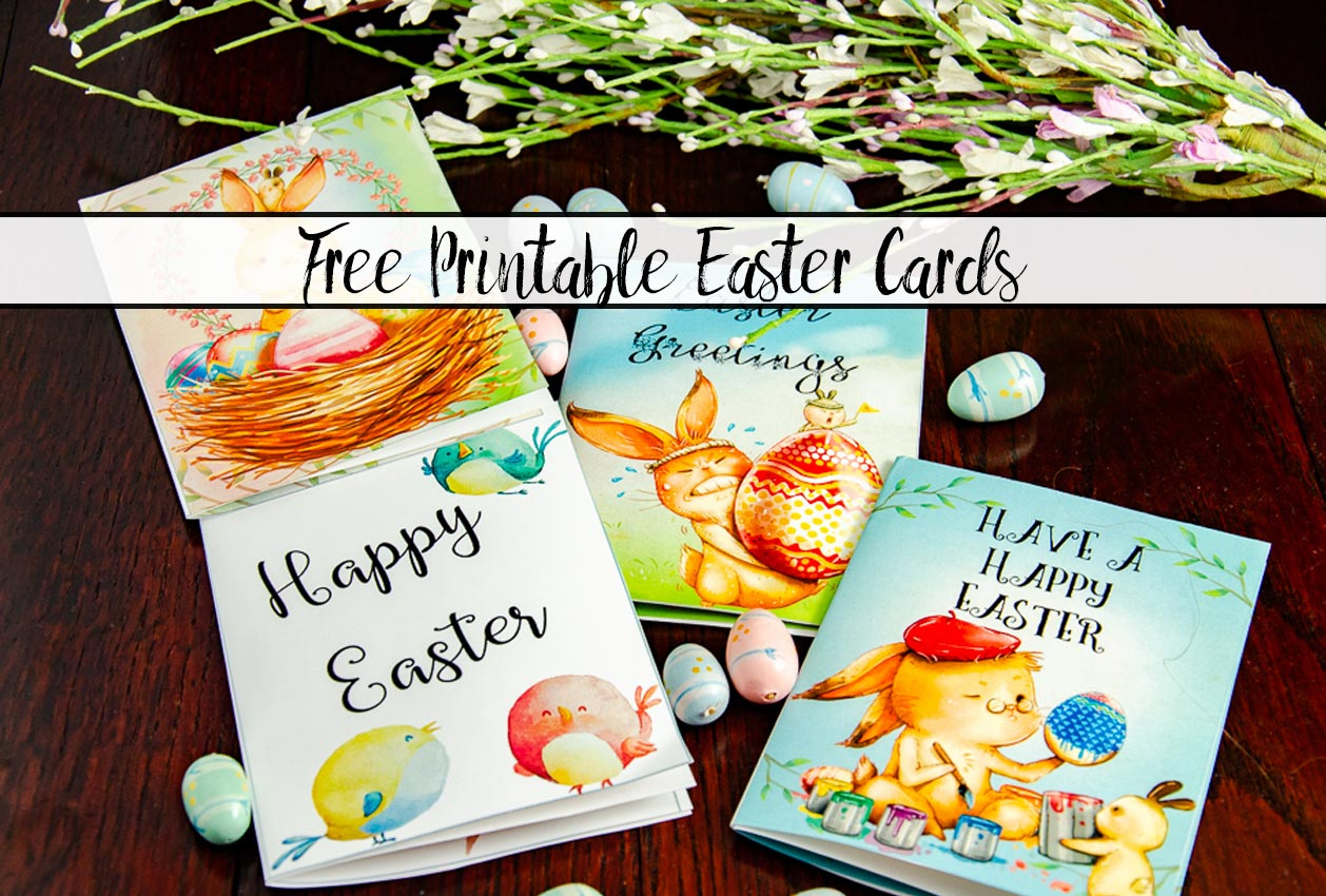 Free Printable Easter Cards: 4 Adorable Designs for Free Printable Easter Cards For Grandchildren