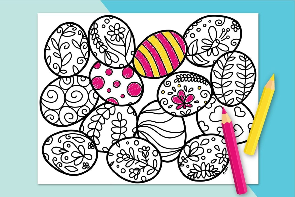 Free Printable Easter Coloring Page - Hey, Let&amp;#039;S Make Stuff for Free Printable Easter Stuff