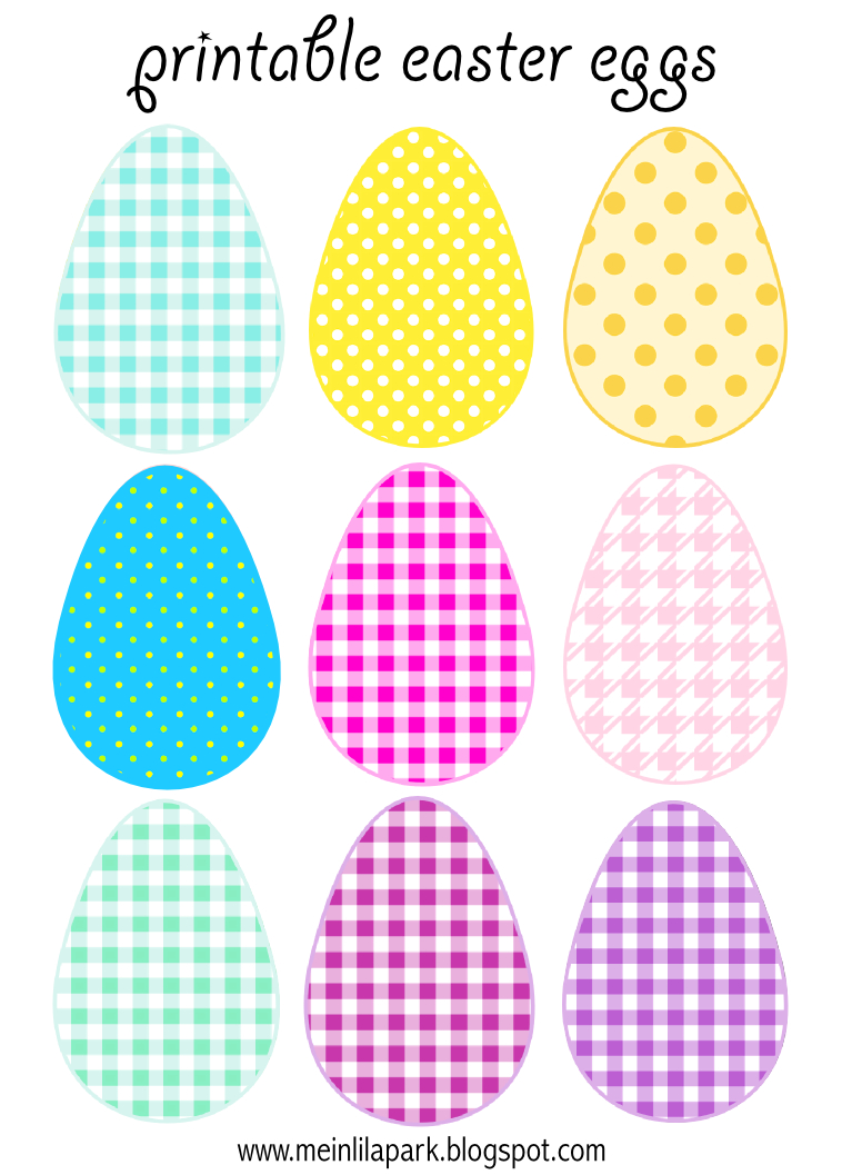 Free Printable Easter Eggs In 3 Different Sizes intended for Free Printable Easter Stuff