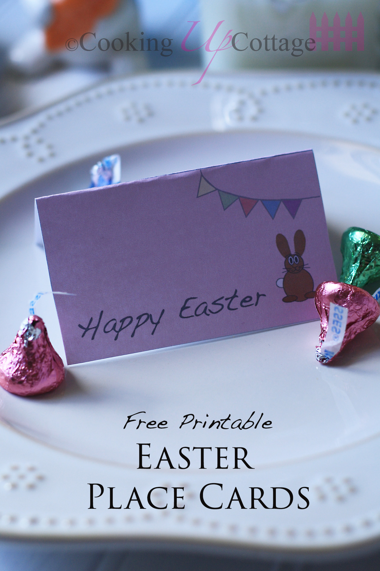 Free Printable Easter Place Cards – Cooking Up Cottage pertaining to Free Easter Place Cards Printable