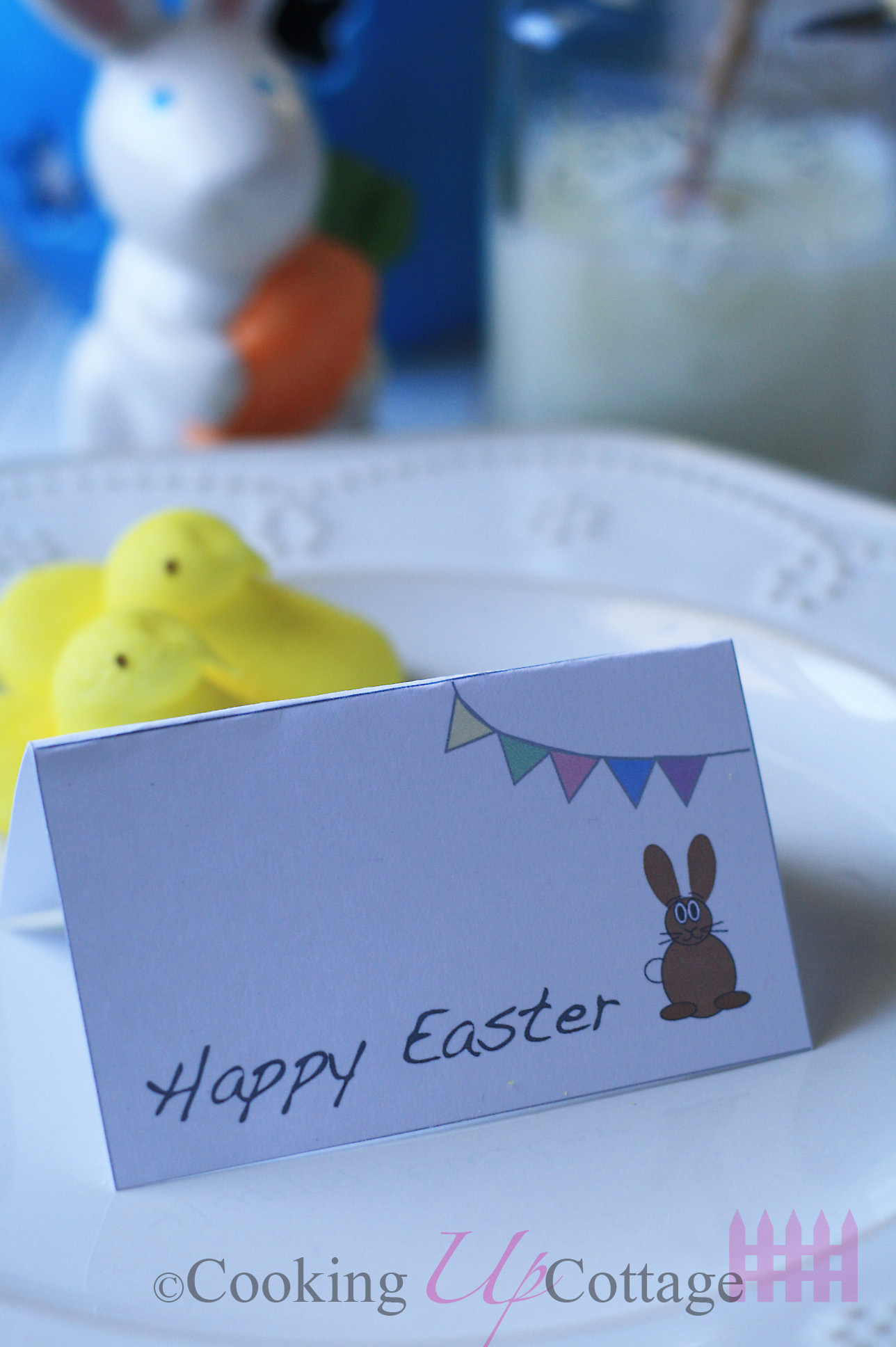 Free Printable Easter Place Cards – Cooking Up Cottage regarding Free Easter Place Cards Printable