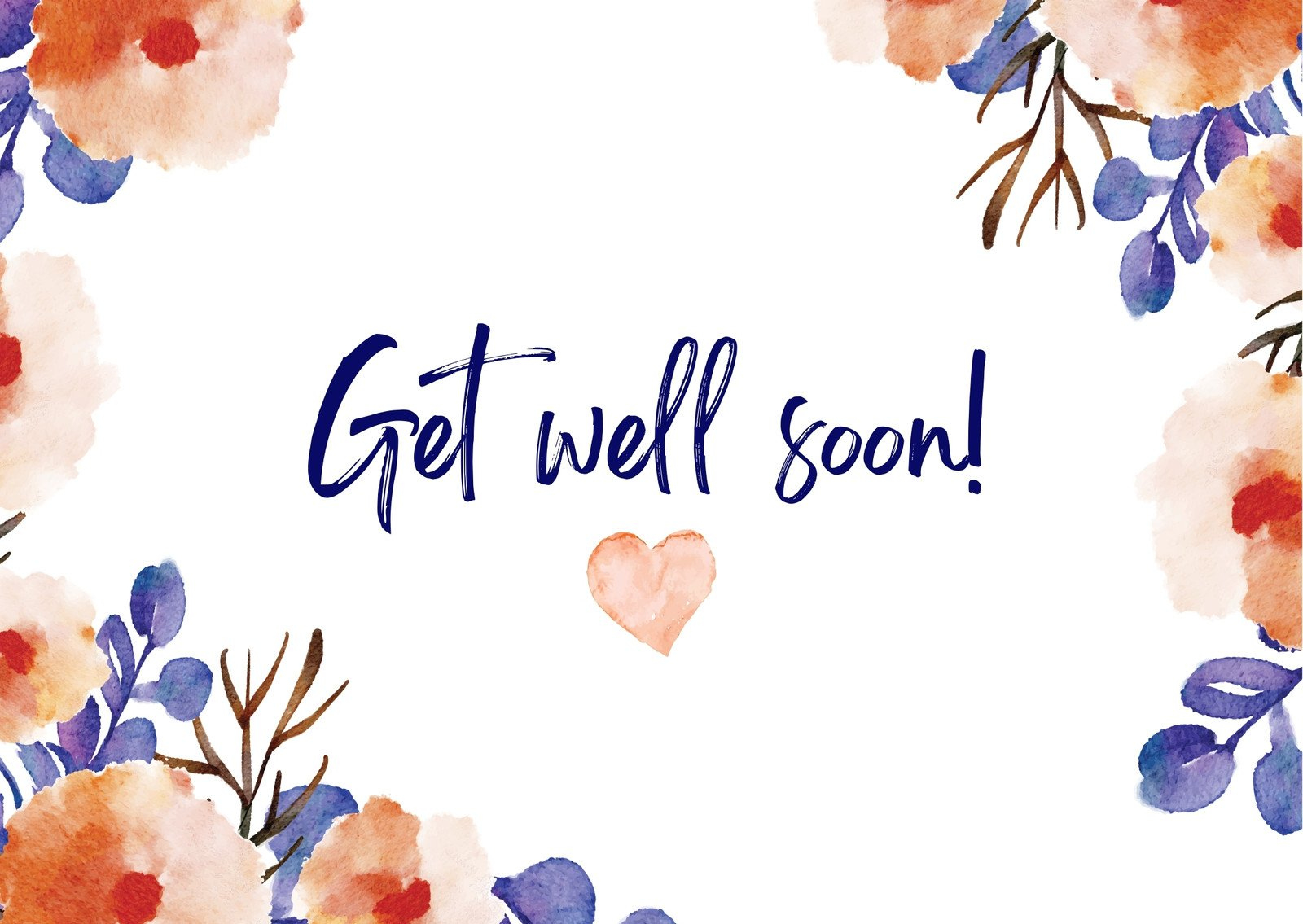 Free, Printable, Editable Get Well Soon Card Templates | Canva inside Free Printable Get Well Soon Cards