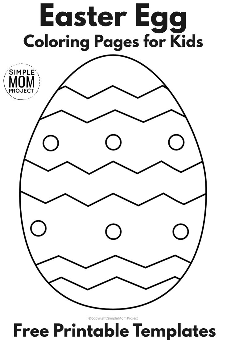 Free Printable Egg Template | Easter Egg Coloring Pages, Coloring inside Easter Egg Template Free Printable