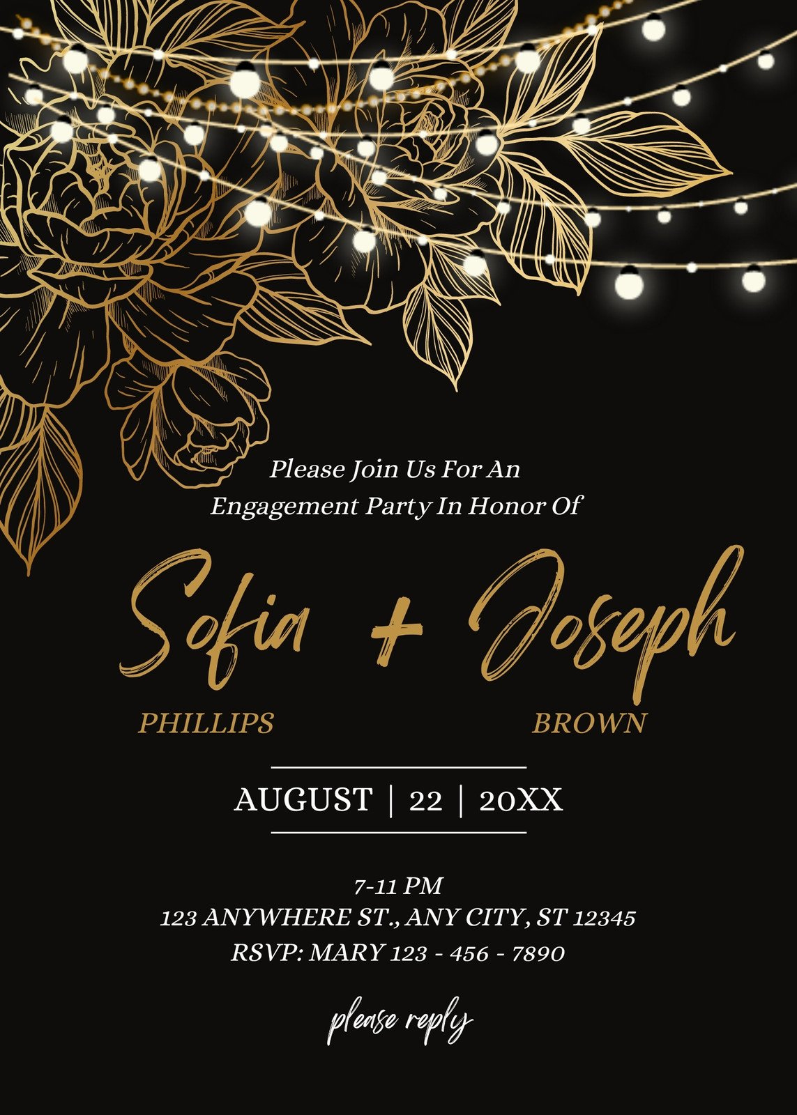 Free Printable Engagement Party Invitation Templates | Canva pertaining to Free Printable Engagement Invitations