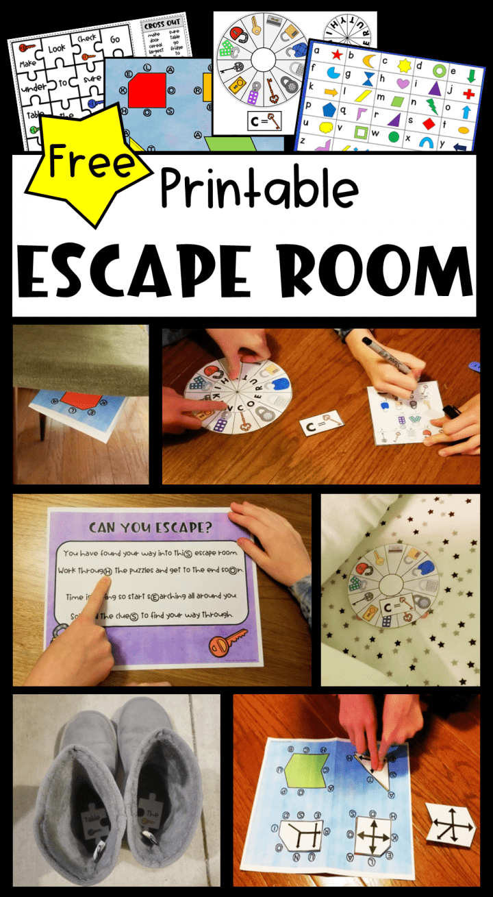 Free Printable Escape Room For Kids in Free Printable Escape Room Kit