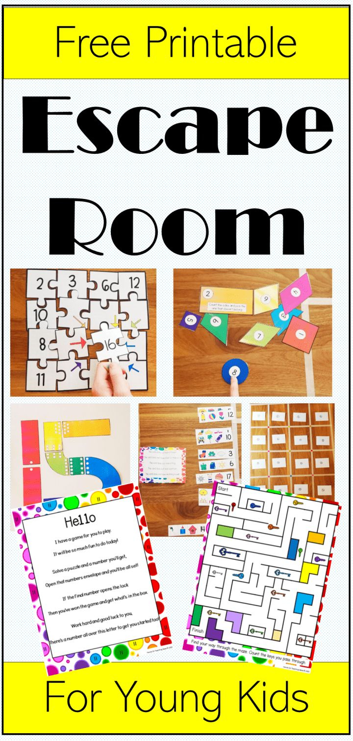 Free Printable Escape Room For Young Kids | Escape Room, Escape in Free Printable Escape Room Game