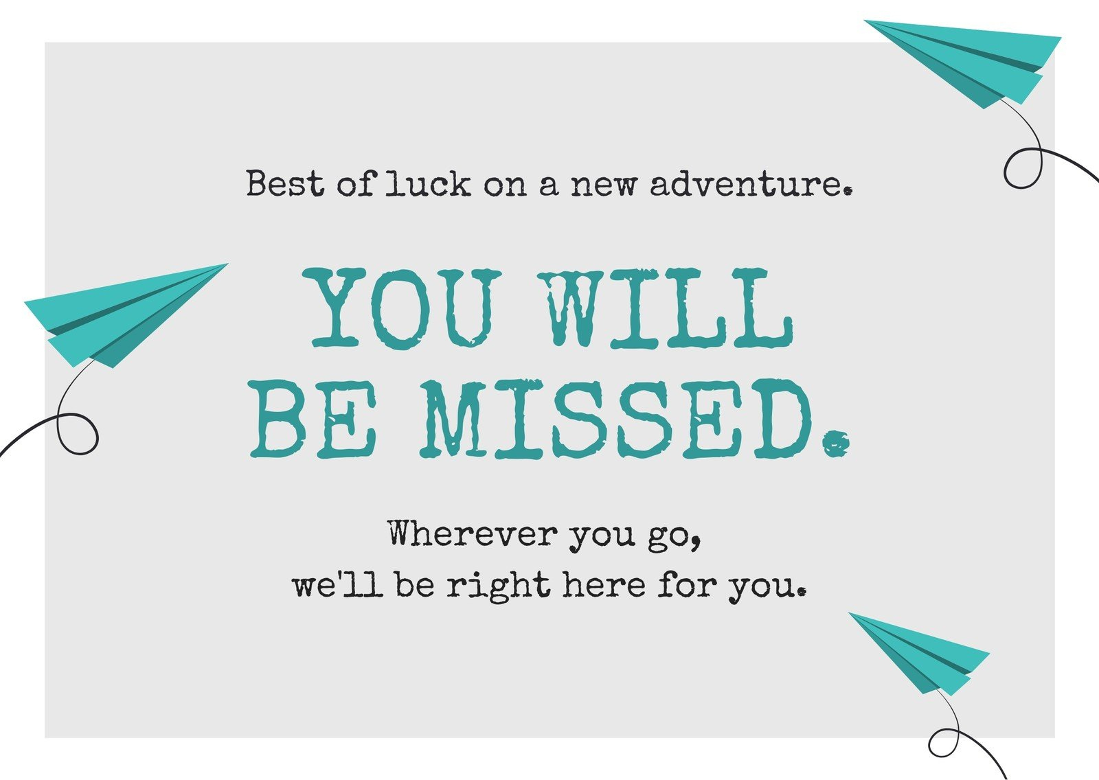 Free, Printable Farewell Card Templates To Personalize Online | Canva pertaining to Free Printable Goodbye Cards