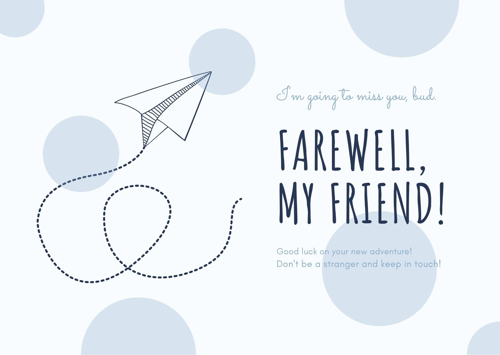 Free, Printable Farewell Card Templates To Personalize Online | Canva regarding Free Printable Farewell Card for Coworker