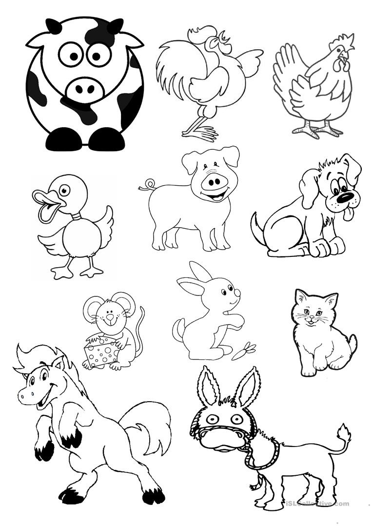 Free Printable Farm Animal Cutouts for Free Printable Farm Animal Cutouts