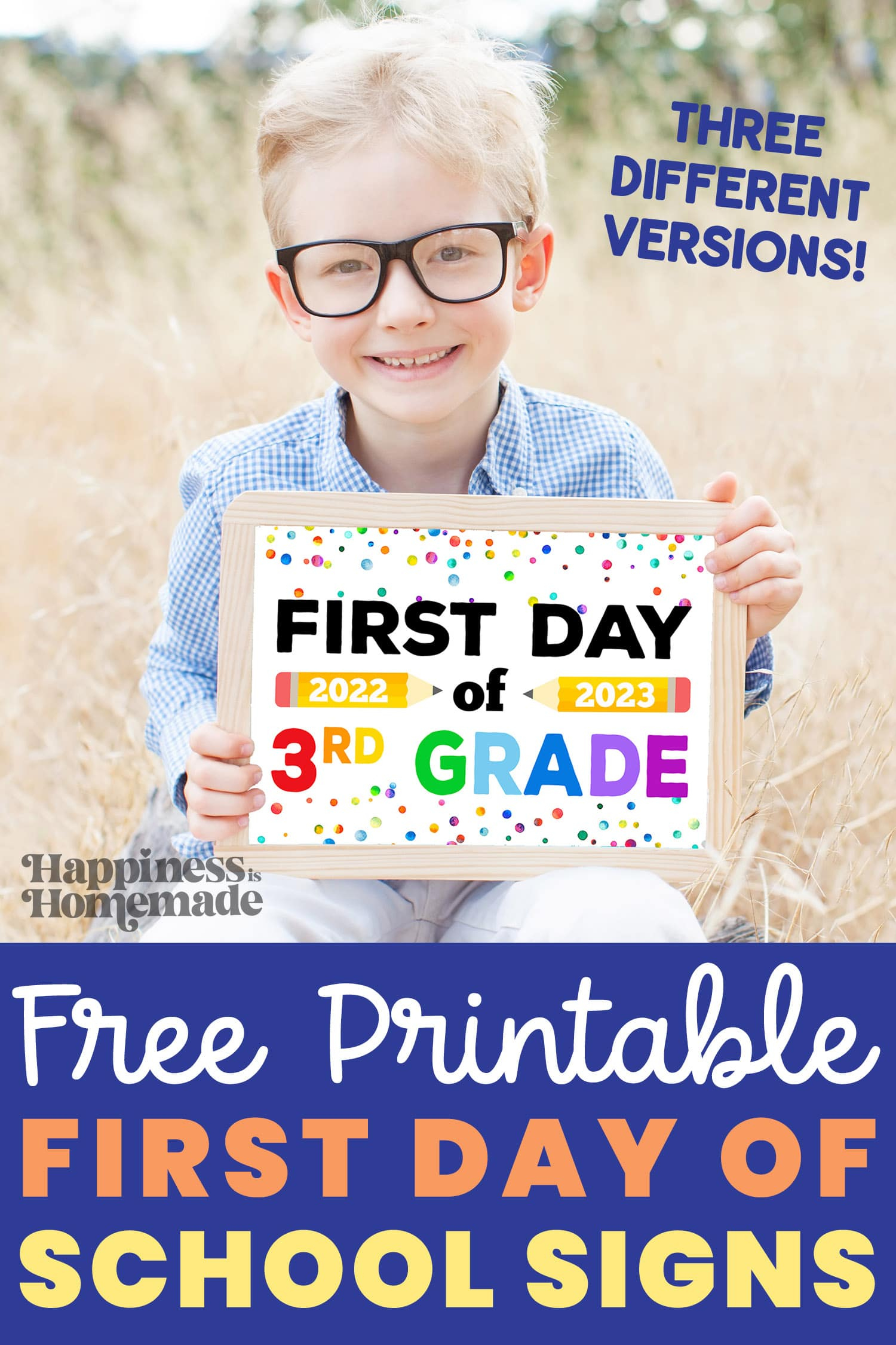 Free Printable First Day Of School Signs 2023-24 - Happiness Is throughout Free Printable First Day Of School Signs