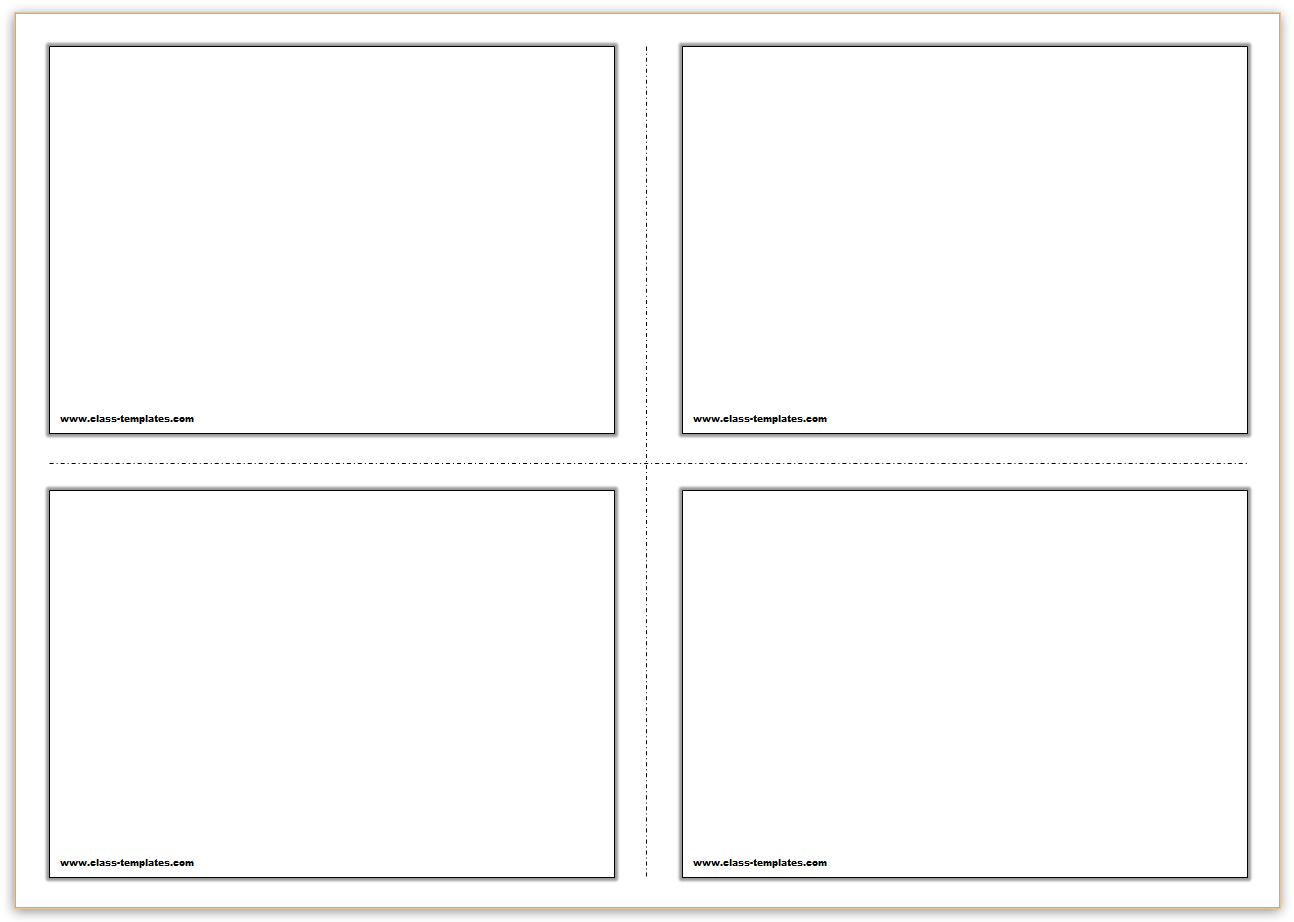 Free Printable Flash Cards Template for Free Printable Card Maker