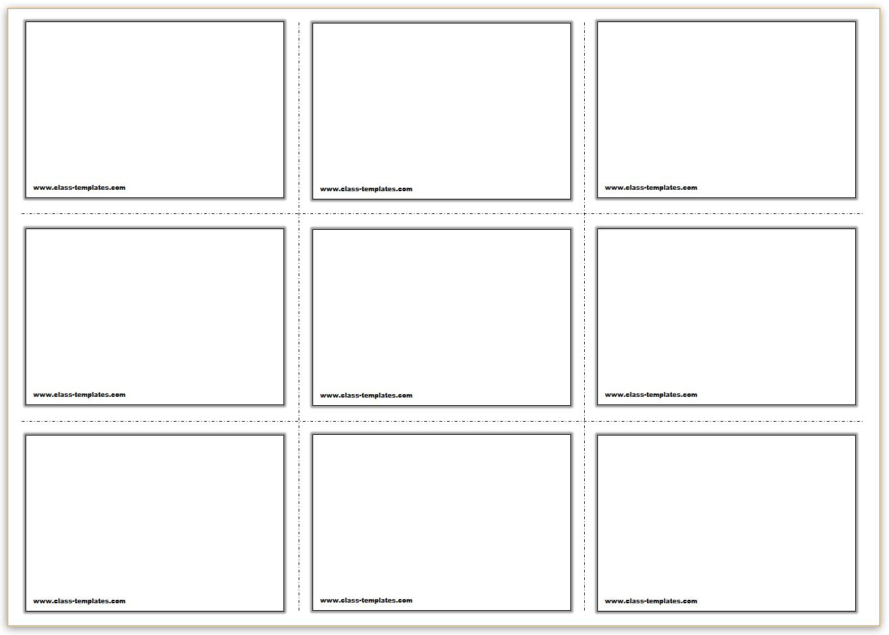 Free Printable Flash Cards Template for Free Printable Flash Card Maker