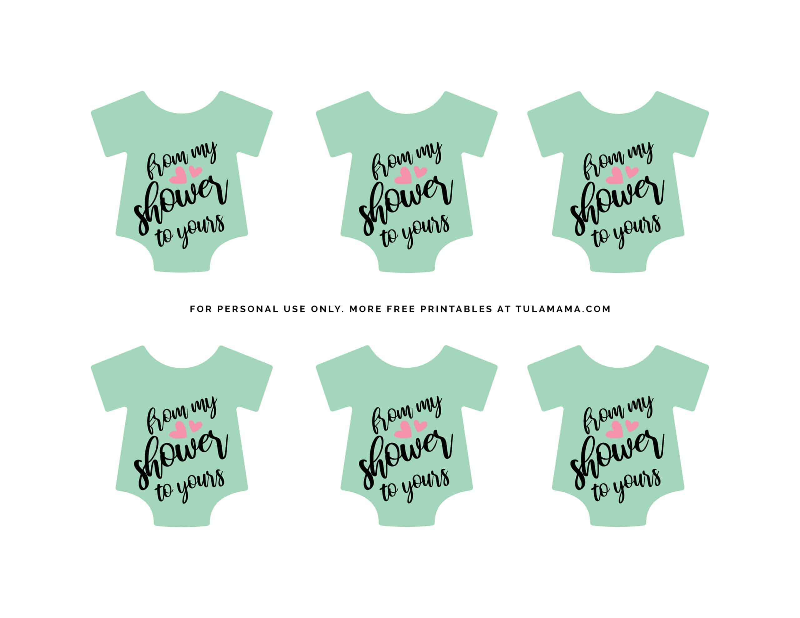 Free Printable &amp;quot;From My Shower To Yours&amp;quot; Gift Tags - Tulamama intended for Free Printable Baby Shower Labels And Tags