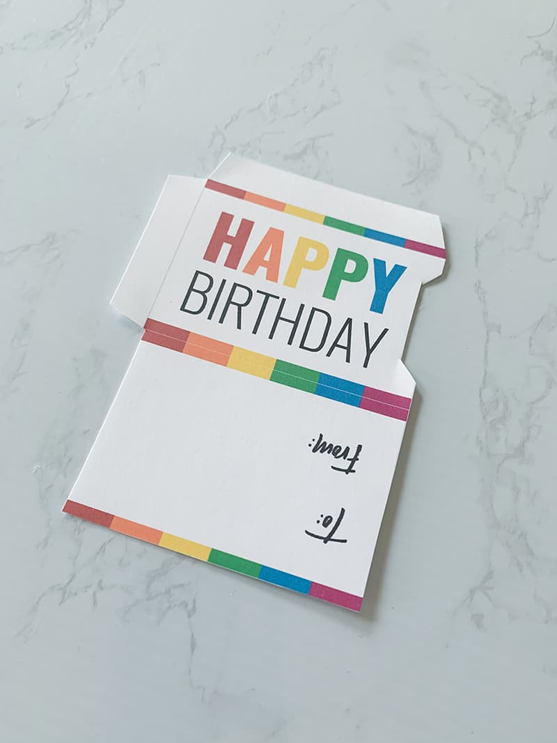 Free Printable Gift Card Holder | Happy Birthday | Instant Download for Free Printable Money Cards for Birthdays