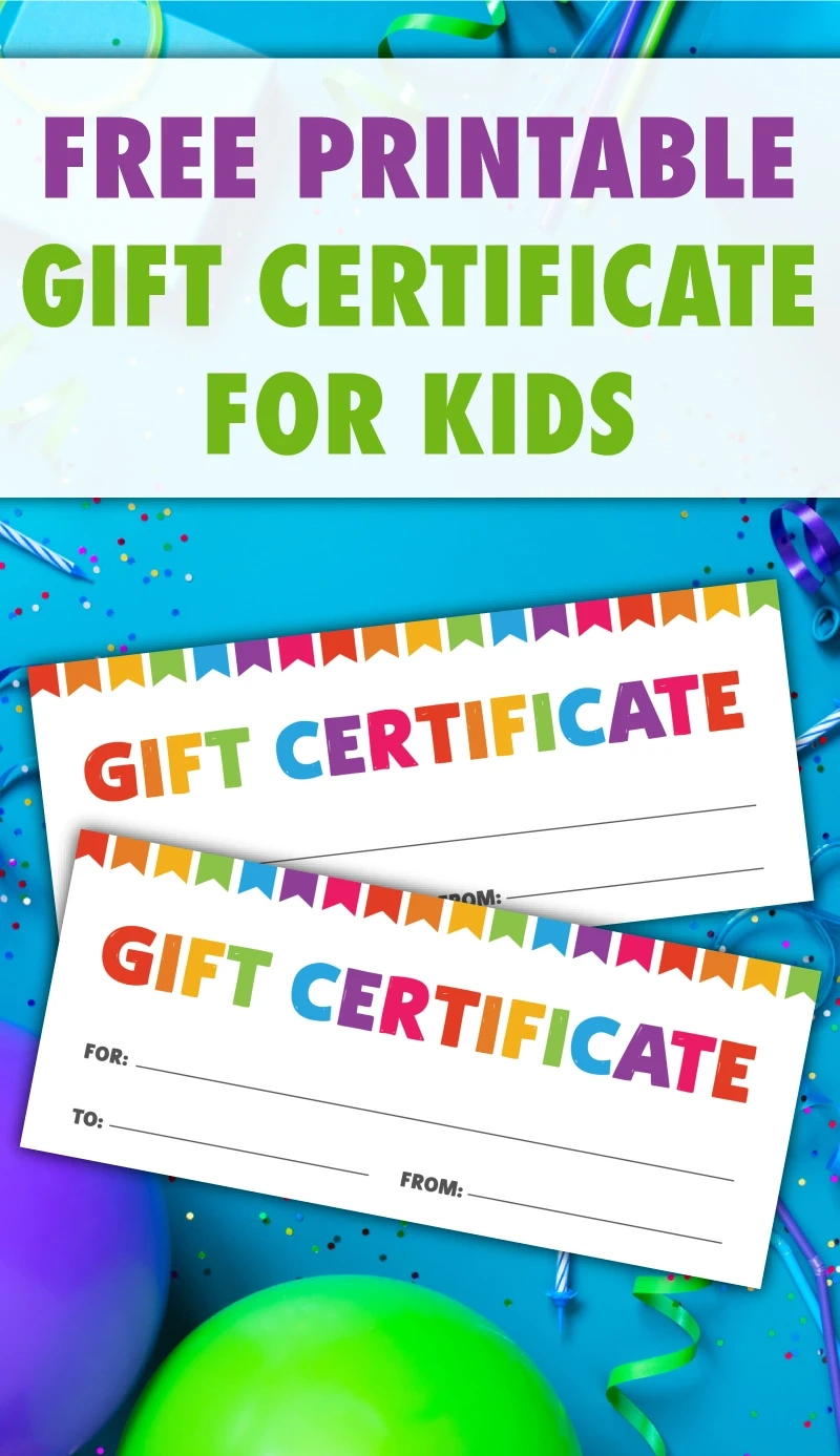 Free Printable Gift Certificate For Kids - Pjs And Paint with regard to Free Printable Best Daughter Certificate