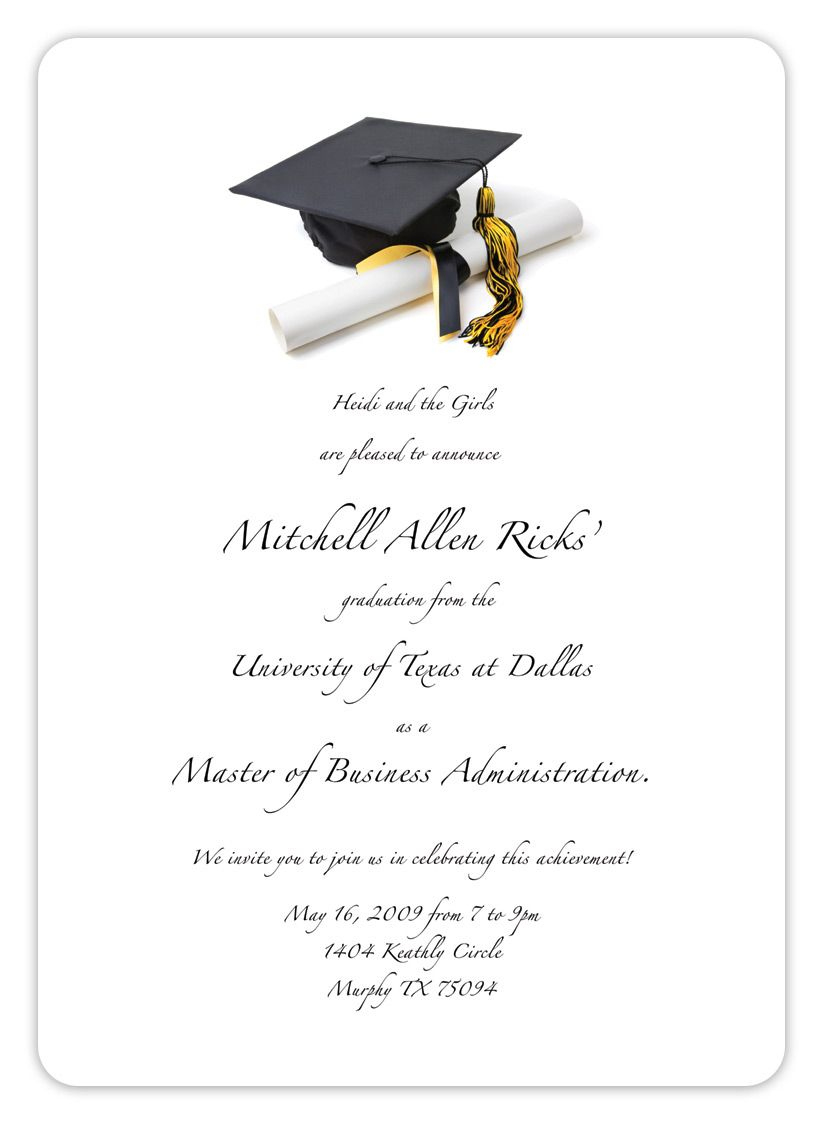 Free Printable Graduation Invitation Templates 2013 2017 intended for Free Printable Graduation Announcements