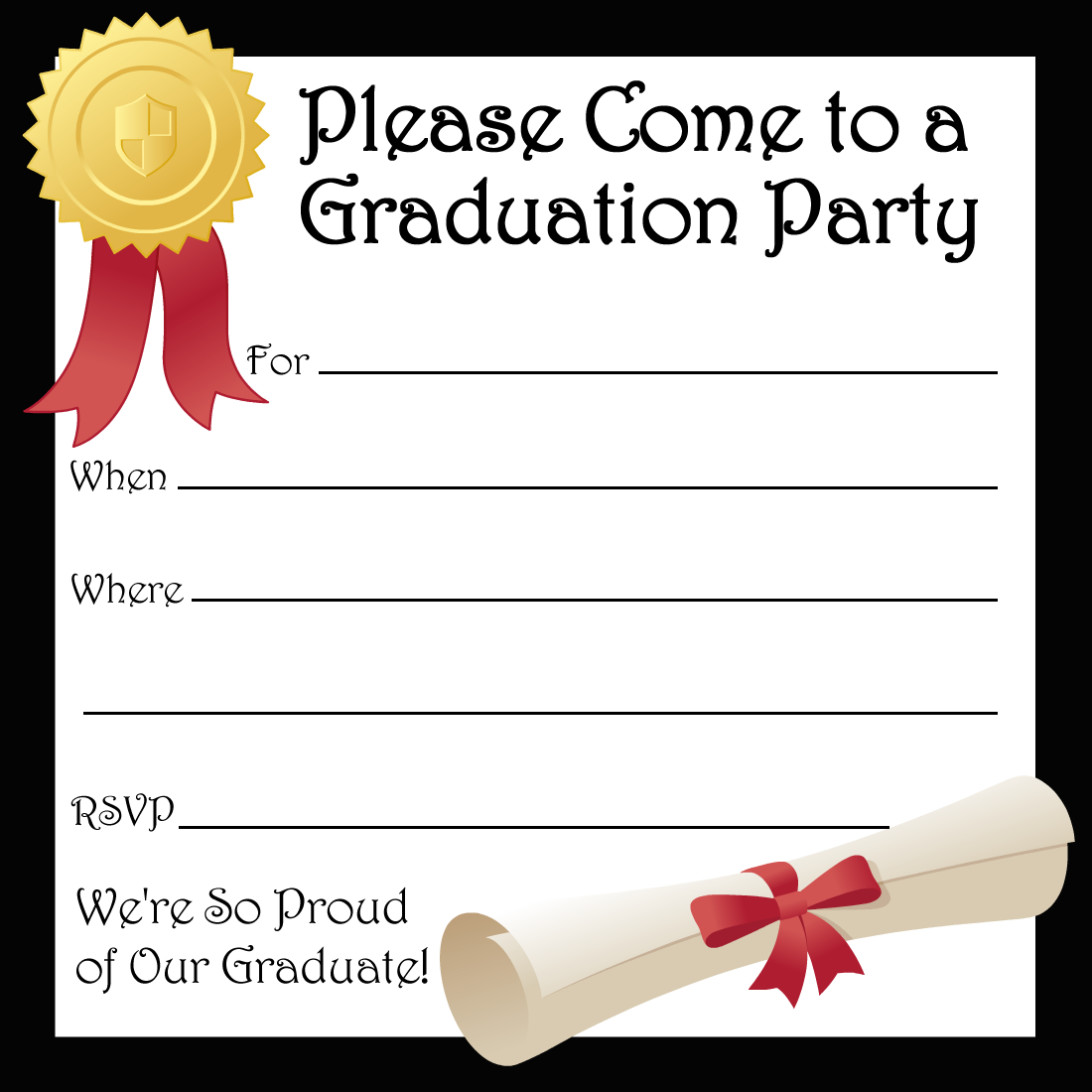 Free Printable Graduation Party Invitations | Graduation throughout Free Printable Graduation Announcements