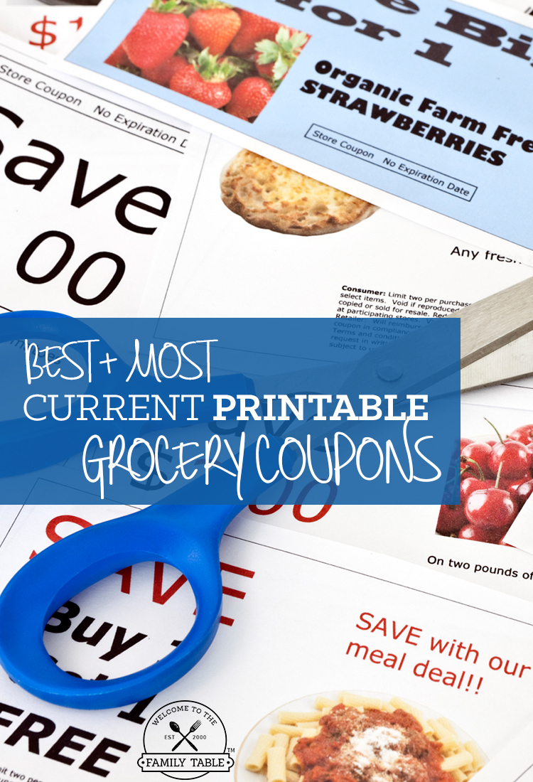 Free Printable Grocery Coupons - Welcome To The Family Table® throughout Free Printable Food Coupons for Walmart