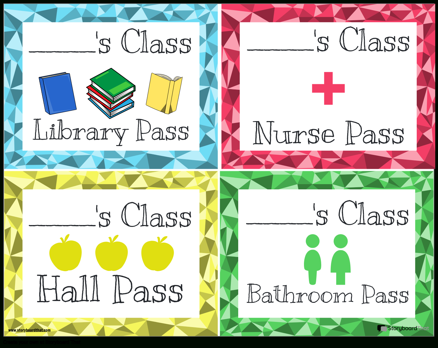 Free Printable Hall Passes | Storyboardthat for Free Printable Hall Pass Template