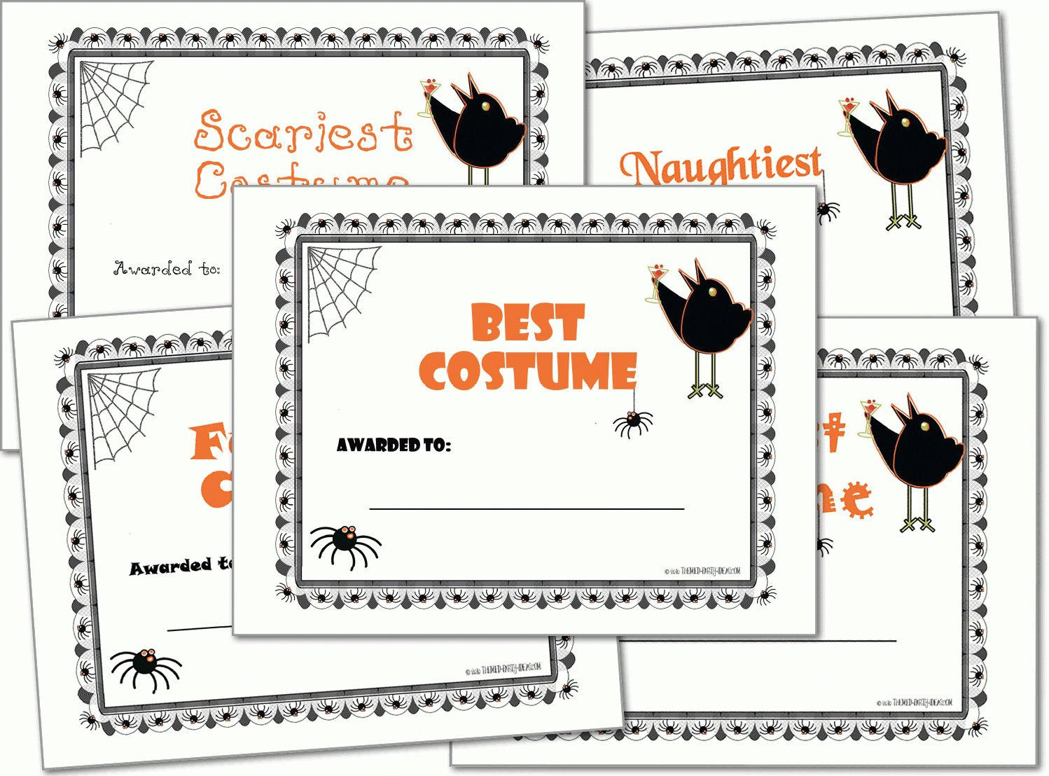 Free Printable Halloween Award Certificates | Free Printable with Free Printable Halloween Award Certificates