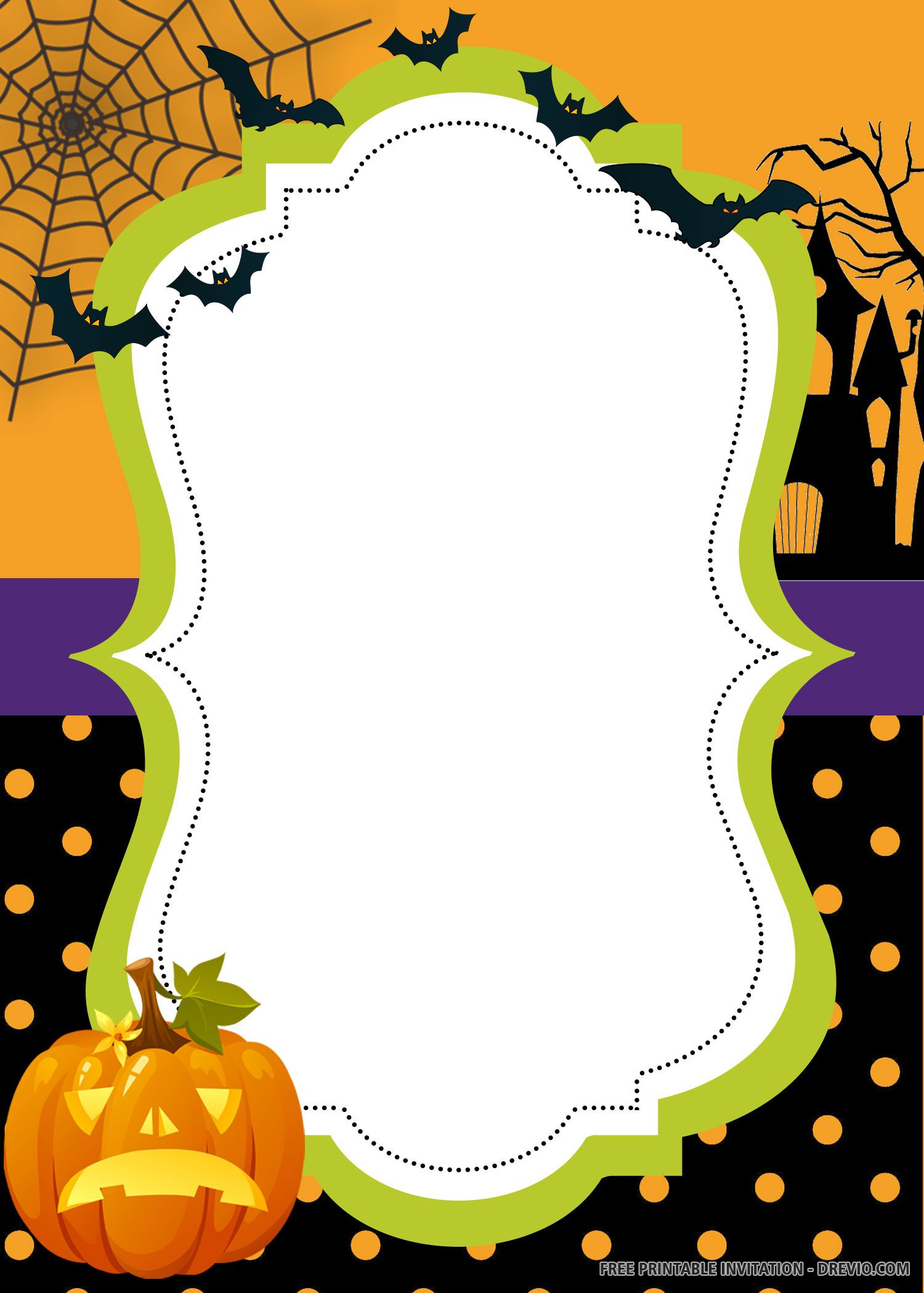 Free Printable Halloween Invitation Templates | Halloween Party in Free Online Halloween Invitations Printable