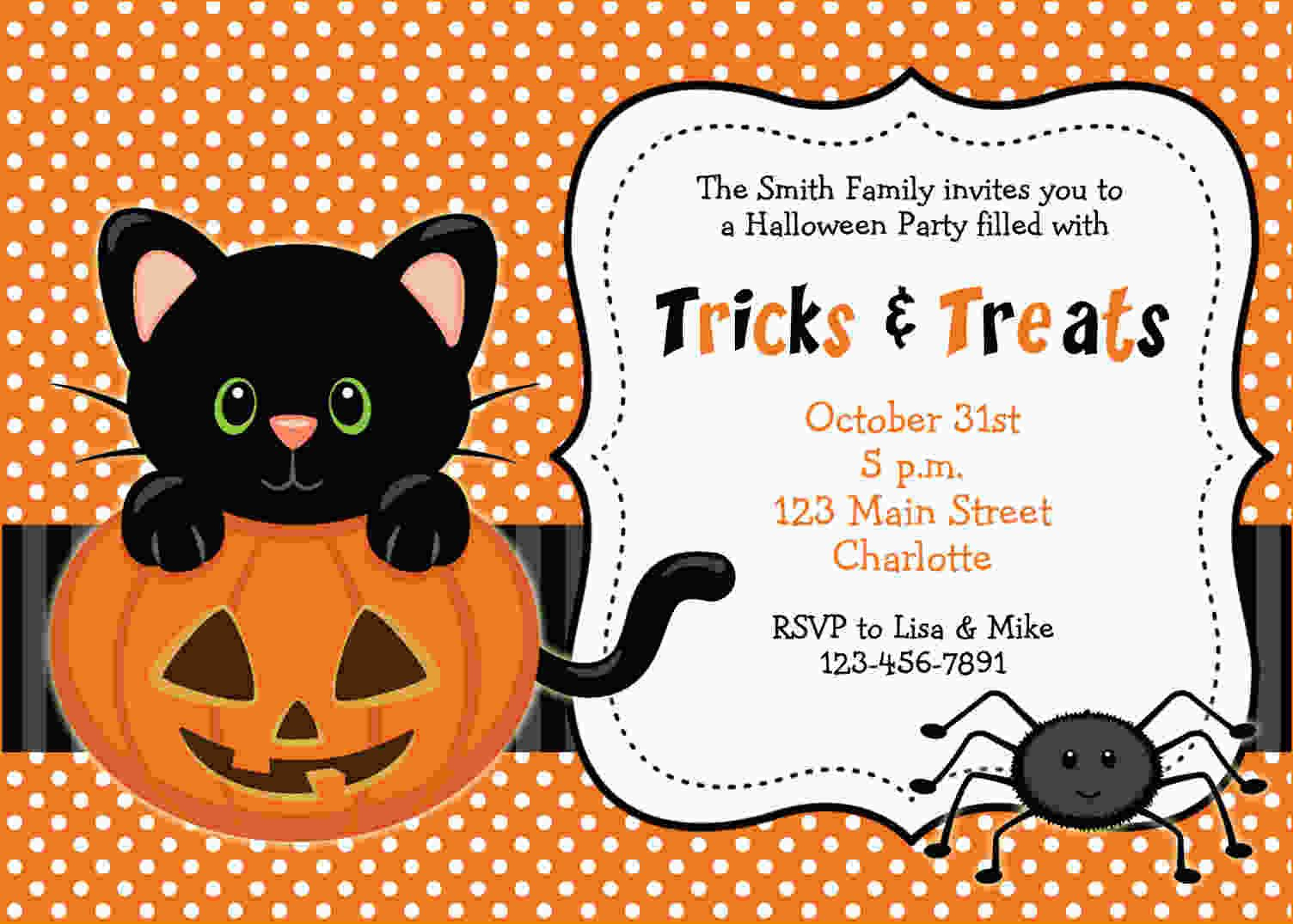 Free Printable Halloween Invitations Templates | Printable inside Halloween Party Invitation Templates Free Printable