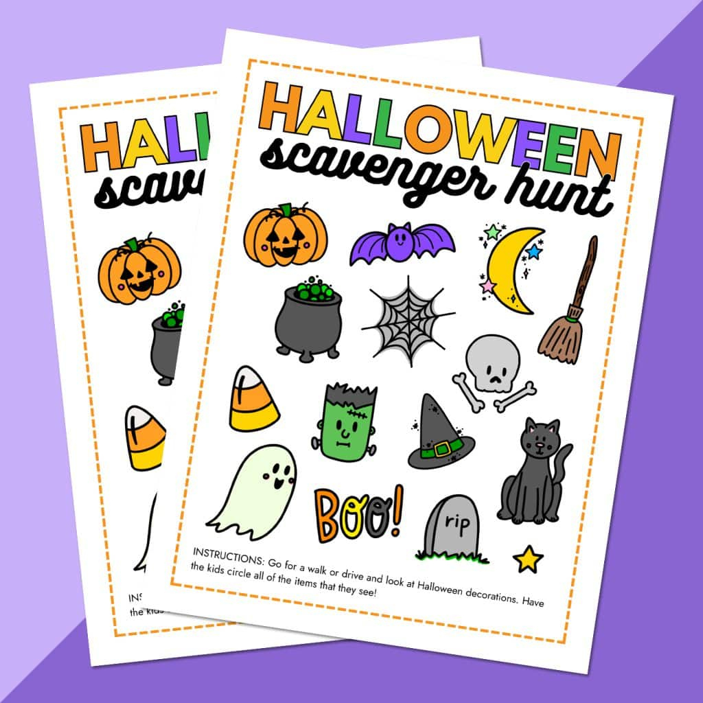 Free Printable Halloween Scavenger Hunt For All Ages - Pineapple regarding Free Printable Halloween Scavenger Hunt