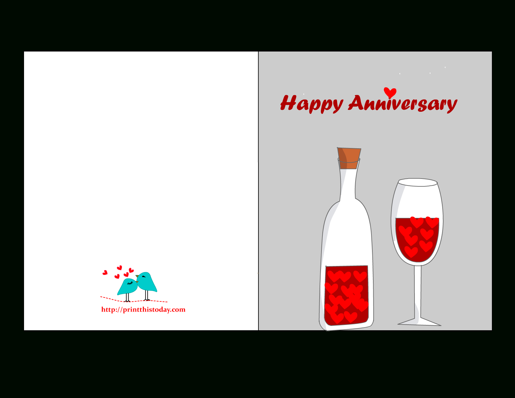 Free Printable Happy Anniversary Cards intended for Free Printable Anniversary Cards