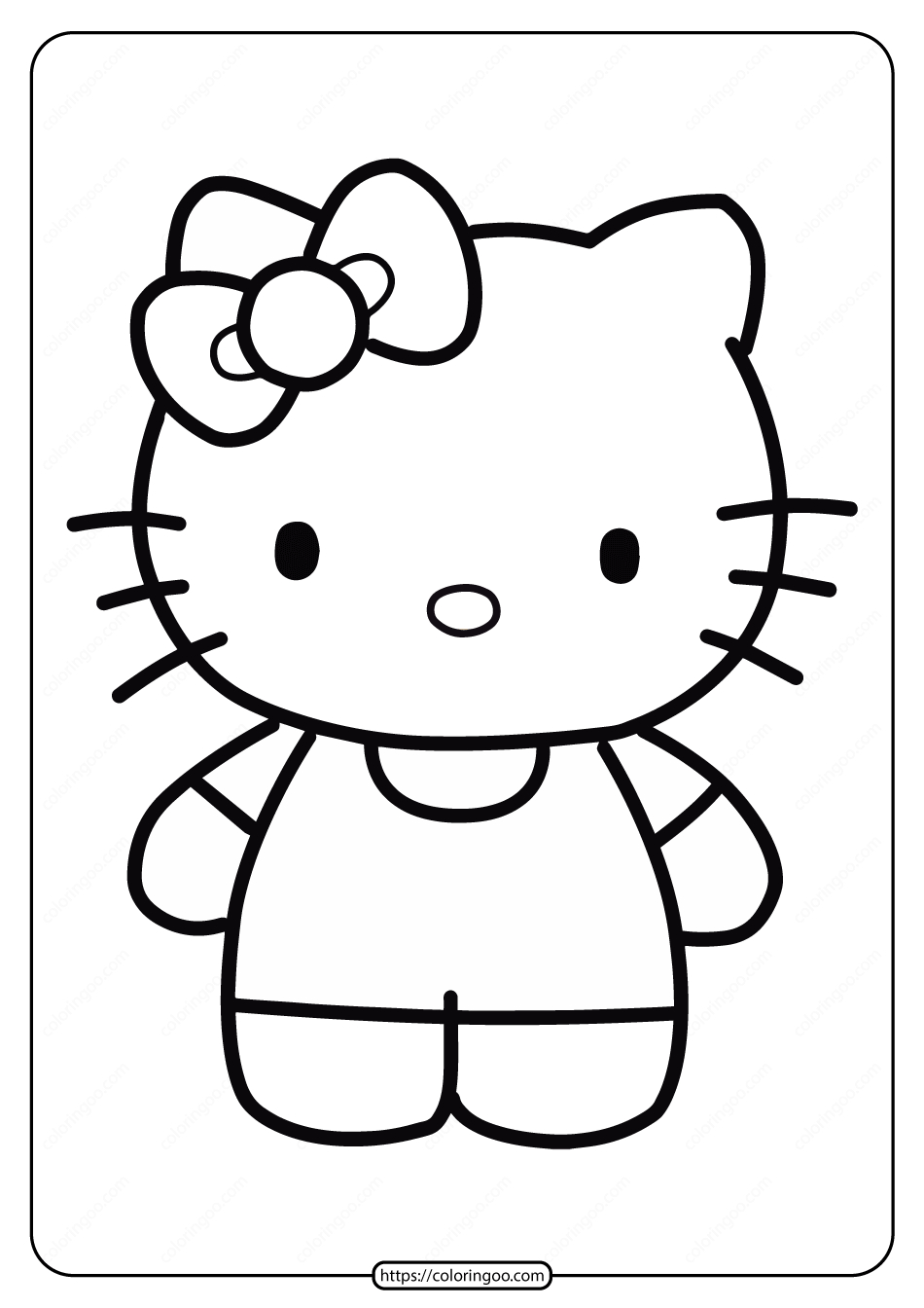 Free Printable Hello Kitty Coloring Pages | Hello Kitty Colouring with Free Printable Hello Kitty Pictures