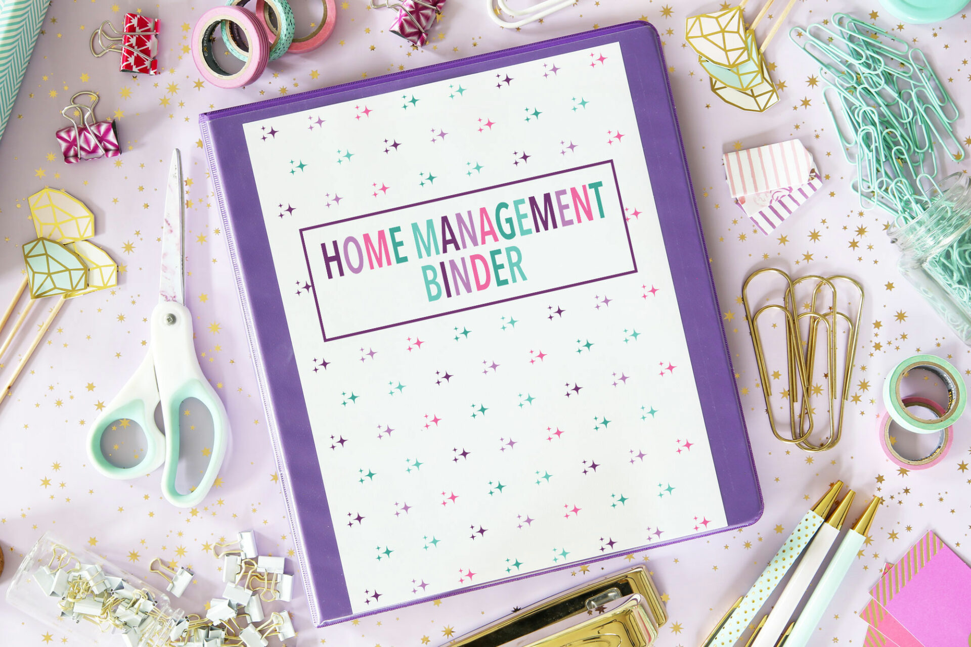 Free Printable Home Management Binder To Organize Your Life regarding Free Home Organization Binder Printables