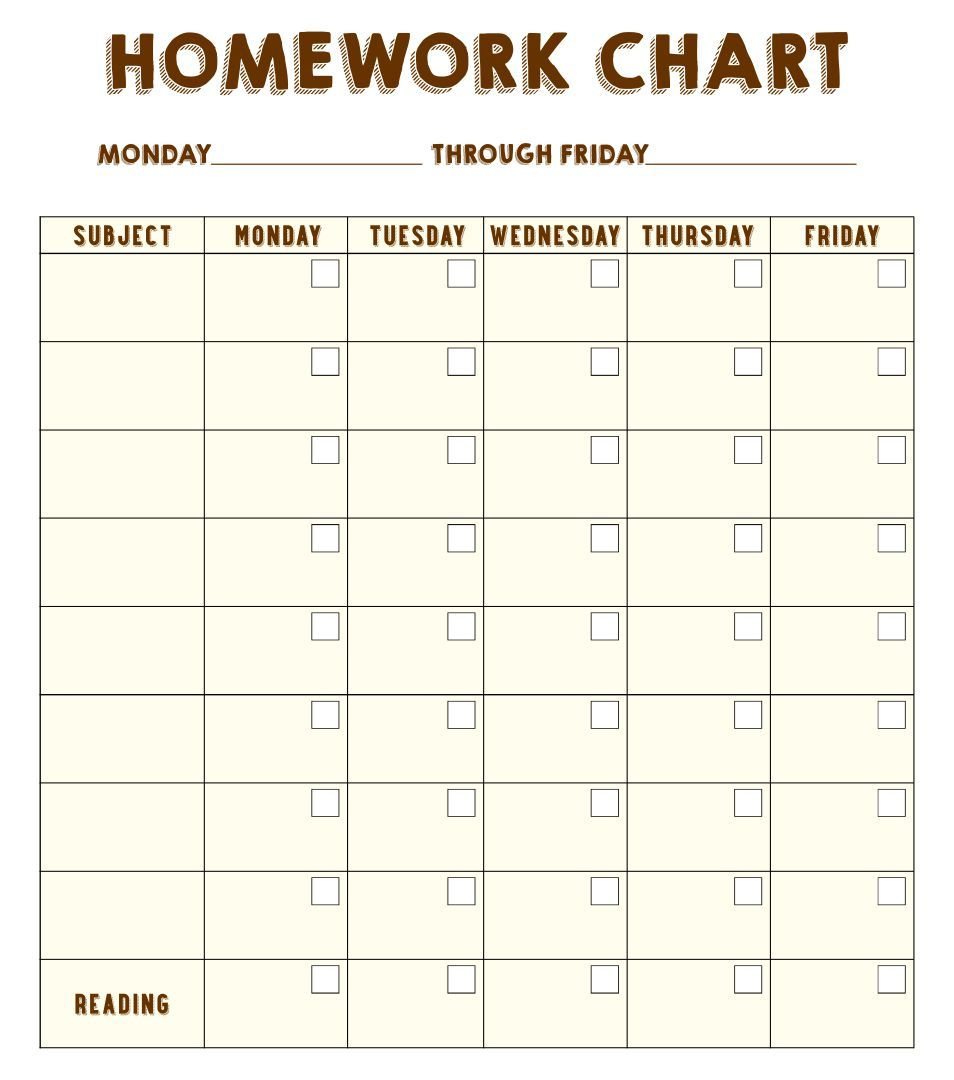 Free Printable Homework Checklist | Printablee within Free Printable Homework