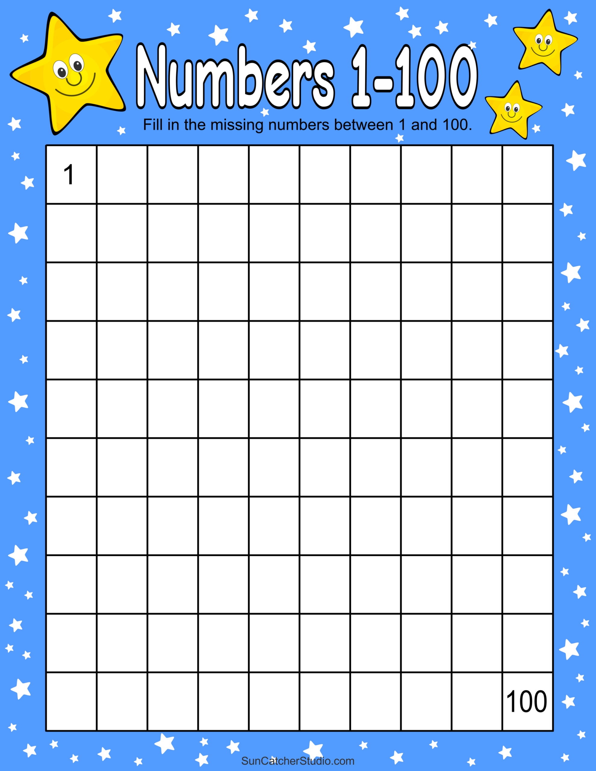 Free Printable Hundreds Charts (Numbers 1 To 100) – Diy Projects regarding Free Printable Number Worksheets 1-100