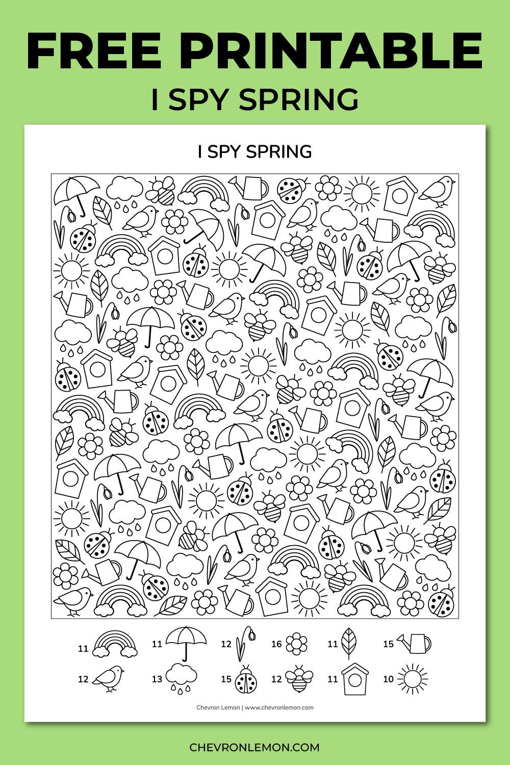 Free Printable I Spy Spring | Free Printable Puzzles, I Spy, Free regarding Free Printable I Spy Puzzles