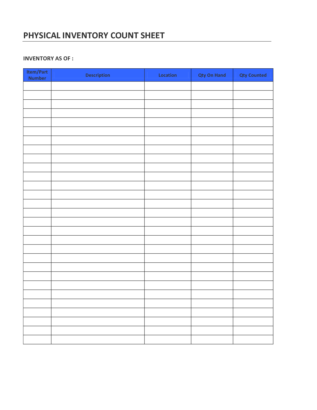 Free Printable Inventory Sheets | Inventory Templates regarding Free Printable Inventory Sheets