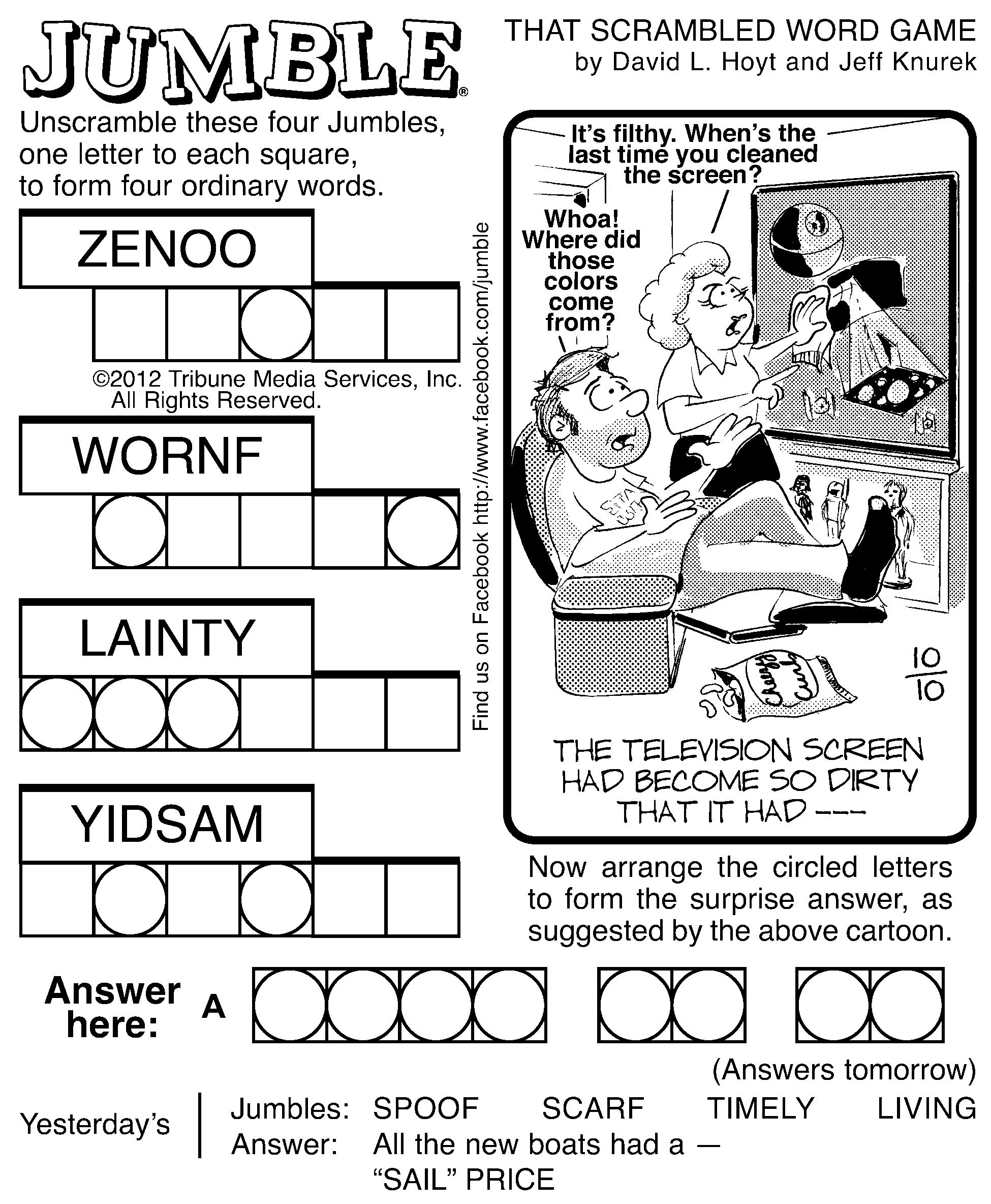 Free Printable Jumble Puzzles Printable throughout Free Printable Jumbles