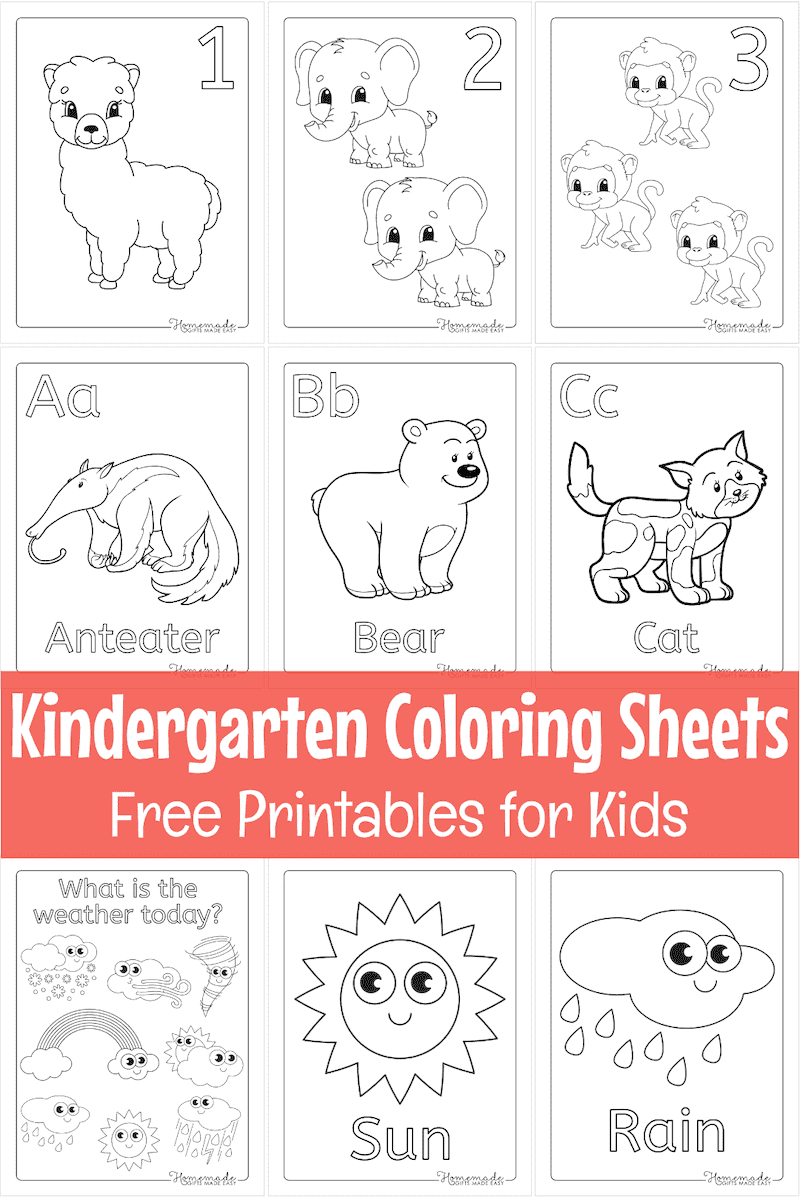 Free Printable Kindergartner Coloring Pages within Free Preschool Coloring Sheets Printables