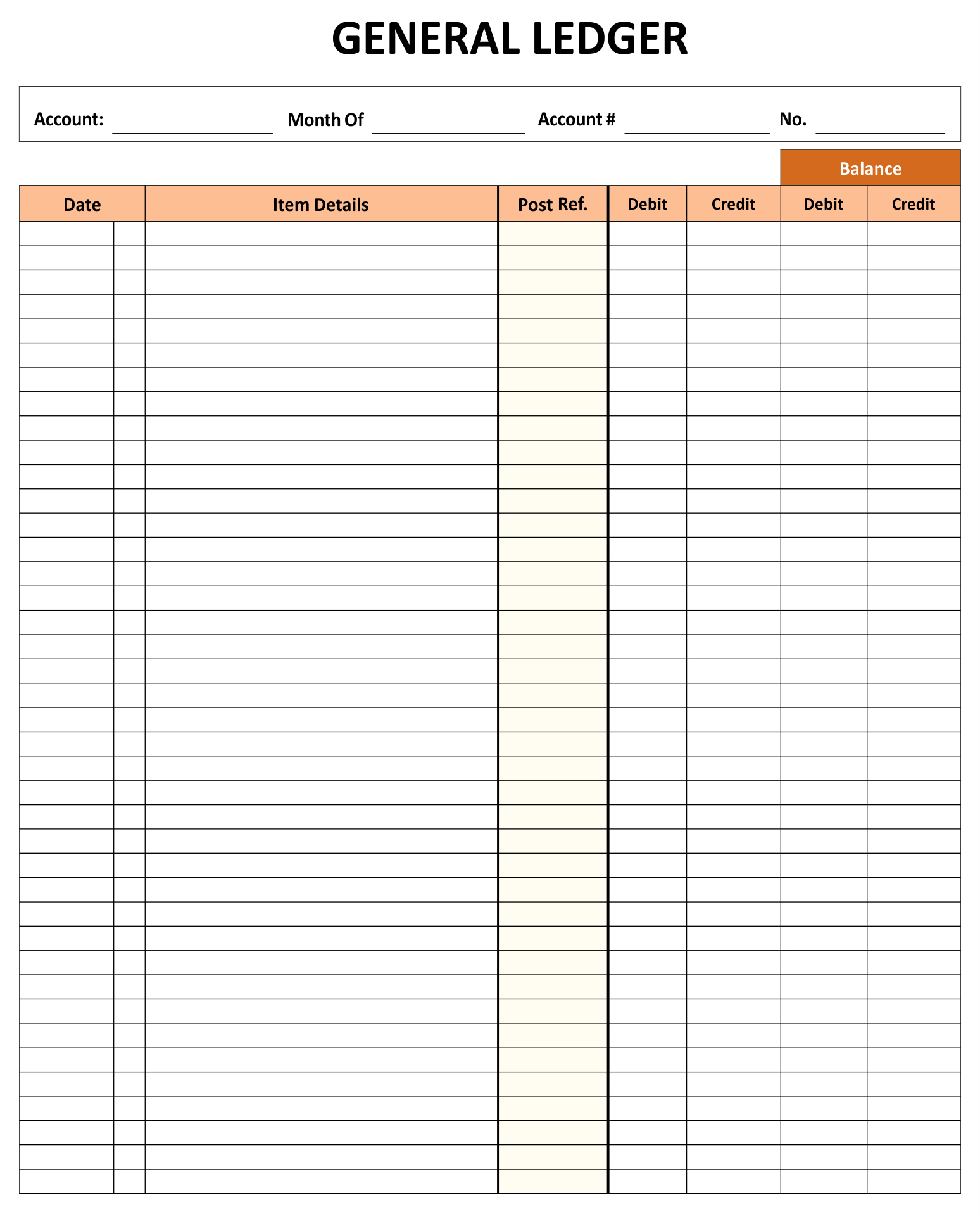 Free Printable Ledger Balance Sheet | Printablee | Templates regarding Free Printable Accounting Ledger